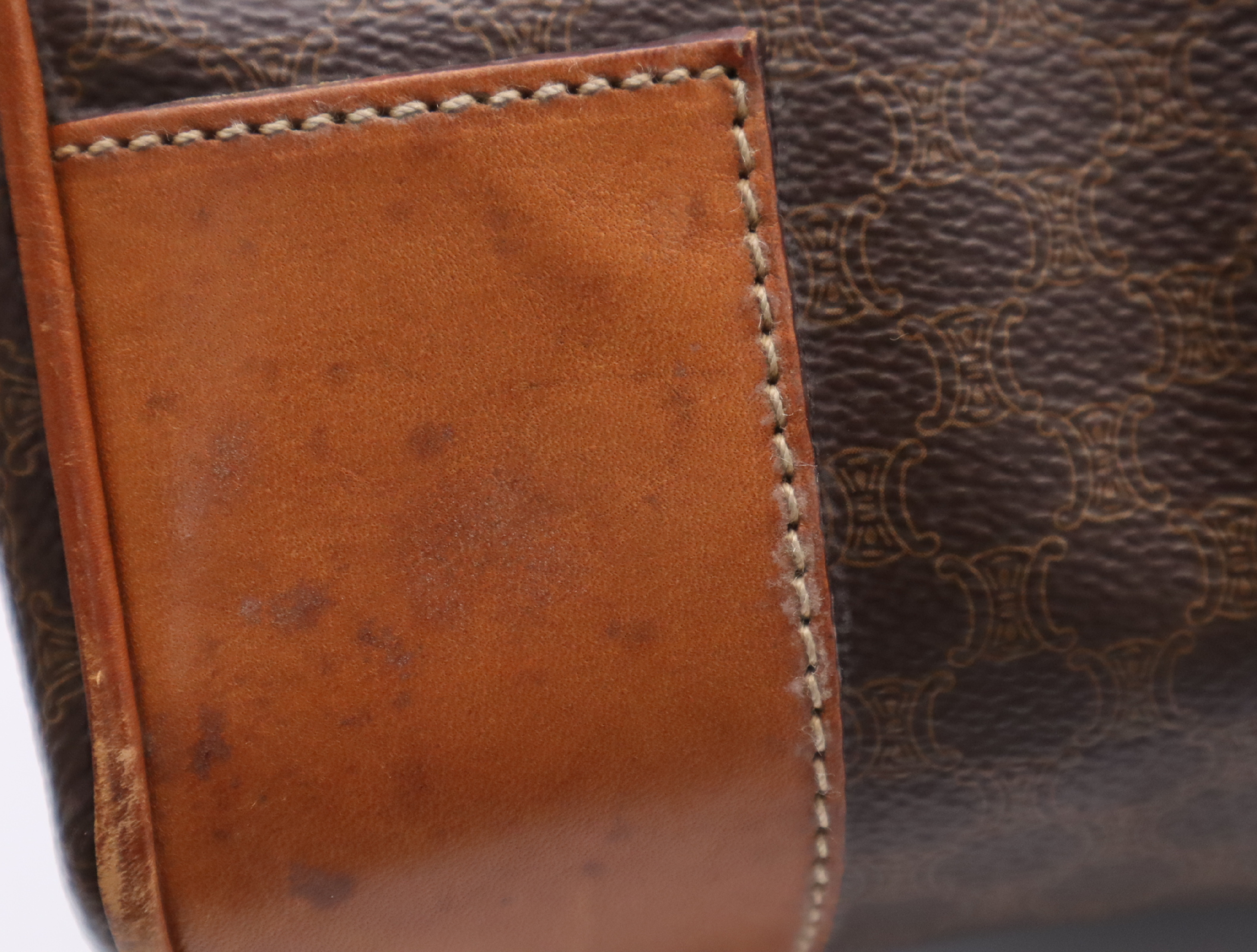 Leather Macadam Pattern Boston Bag with Key and Clochette — view 15