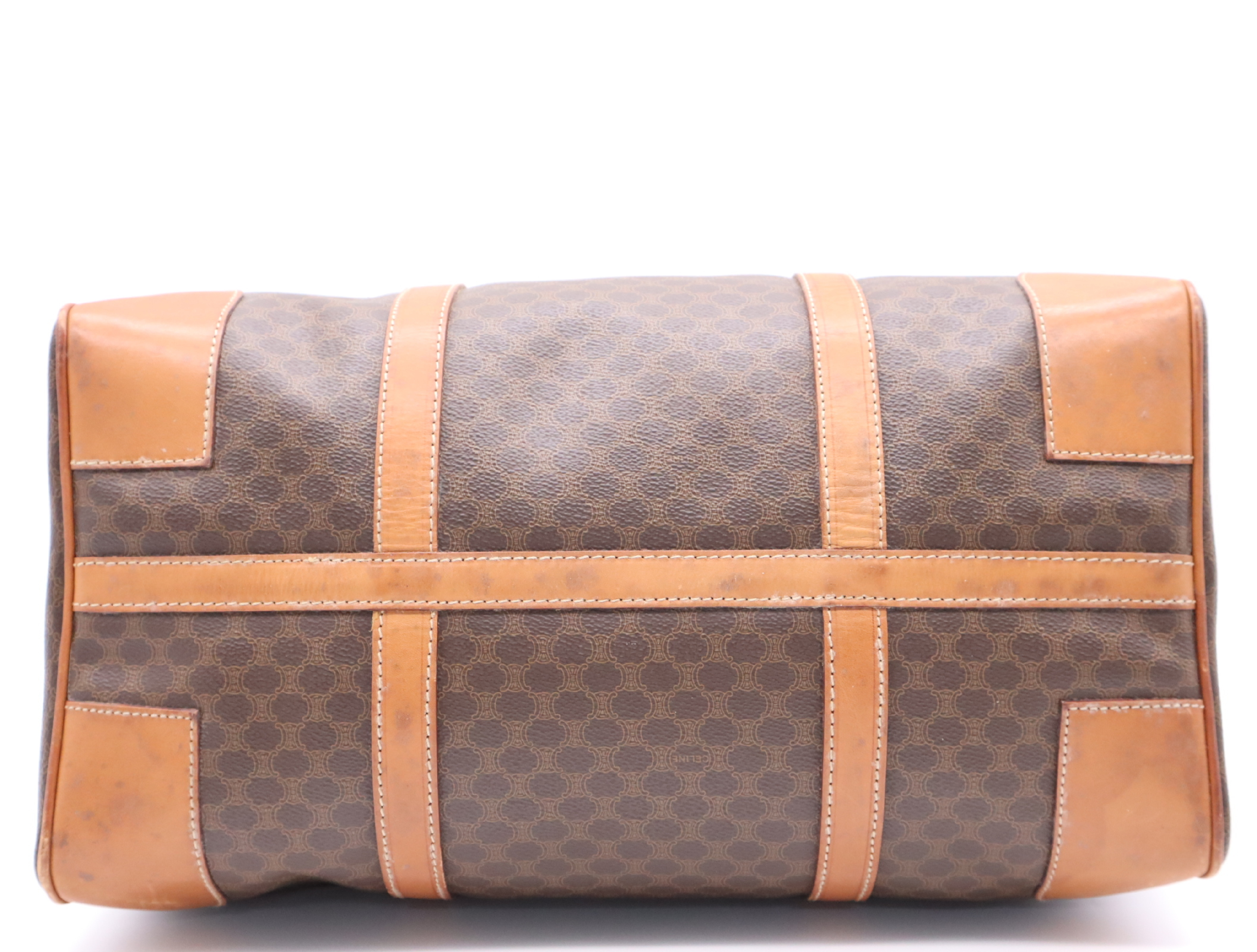 Leather Macadam Pattern Boston Bag with Key and Clochette — view 4