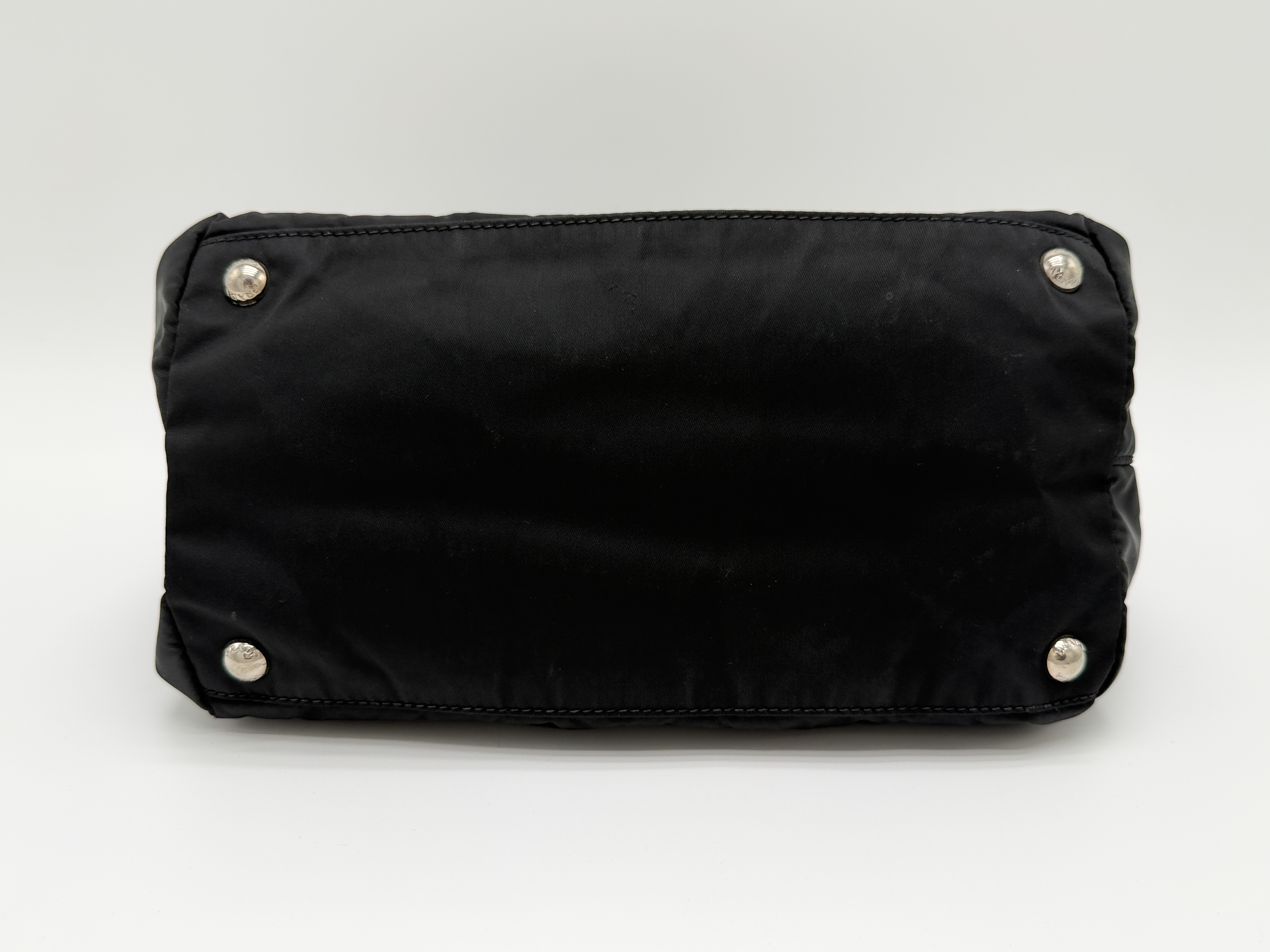 Nylon Leather Black Handbag — view 10
