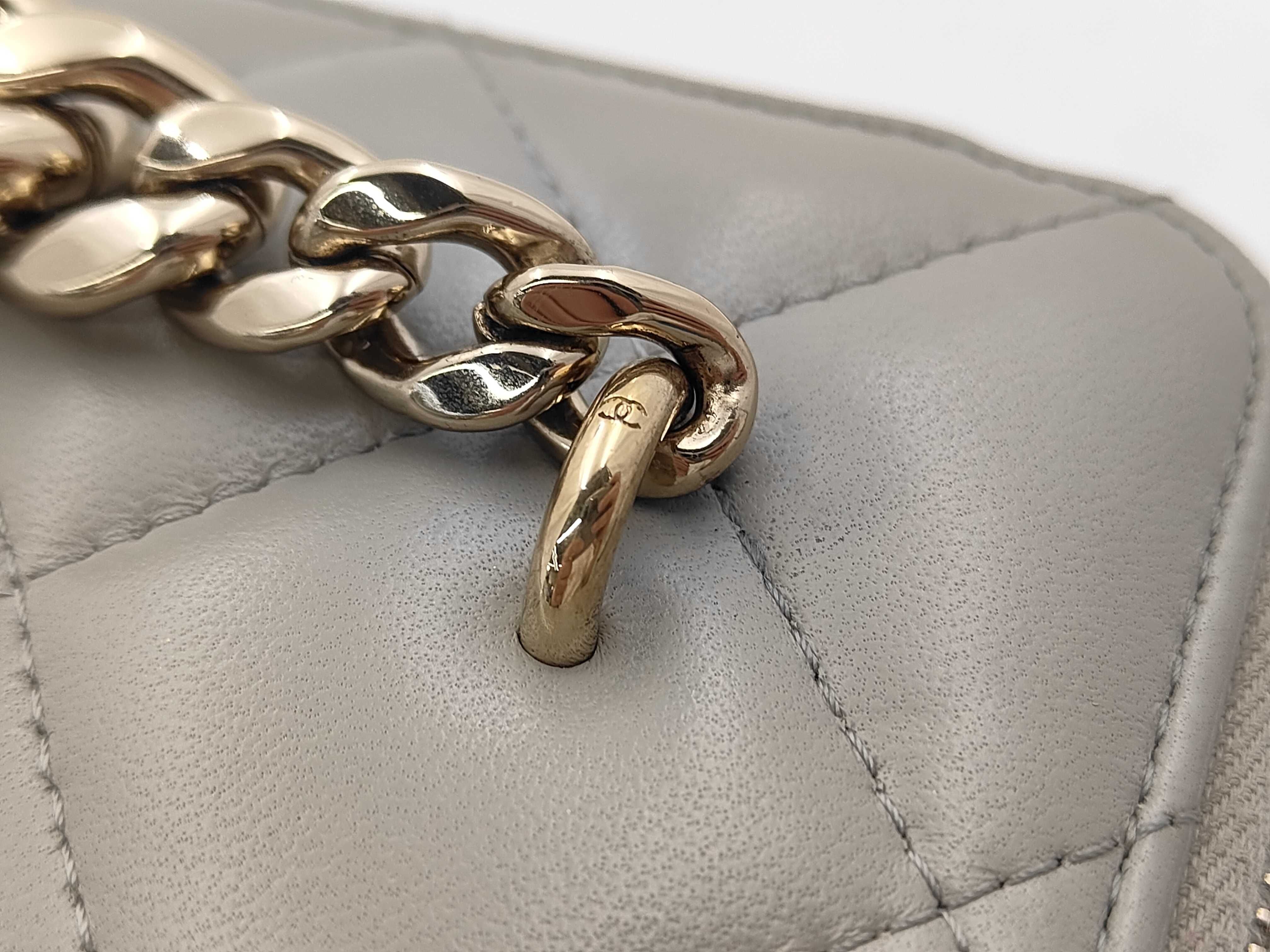 Mini Vanity Shoulder Bag (Gray) — view 5