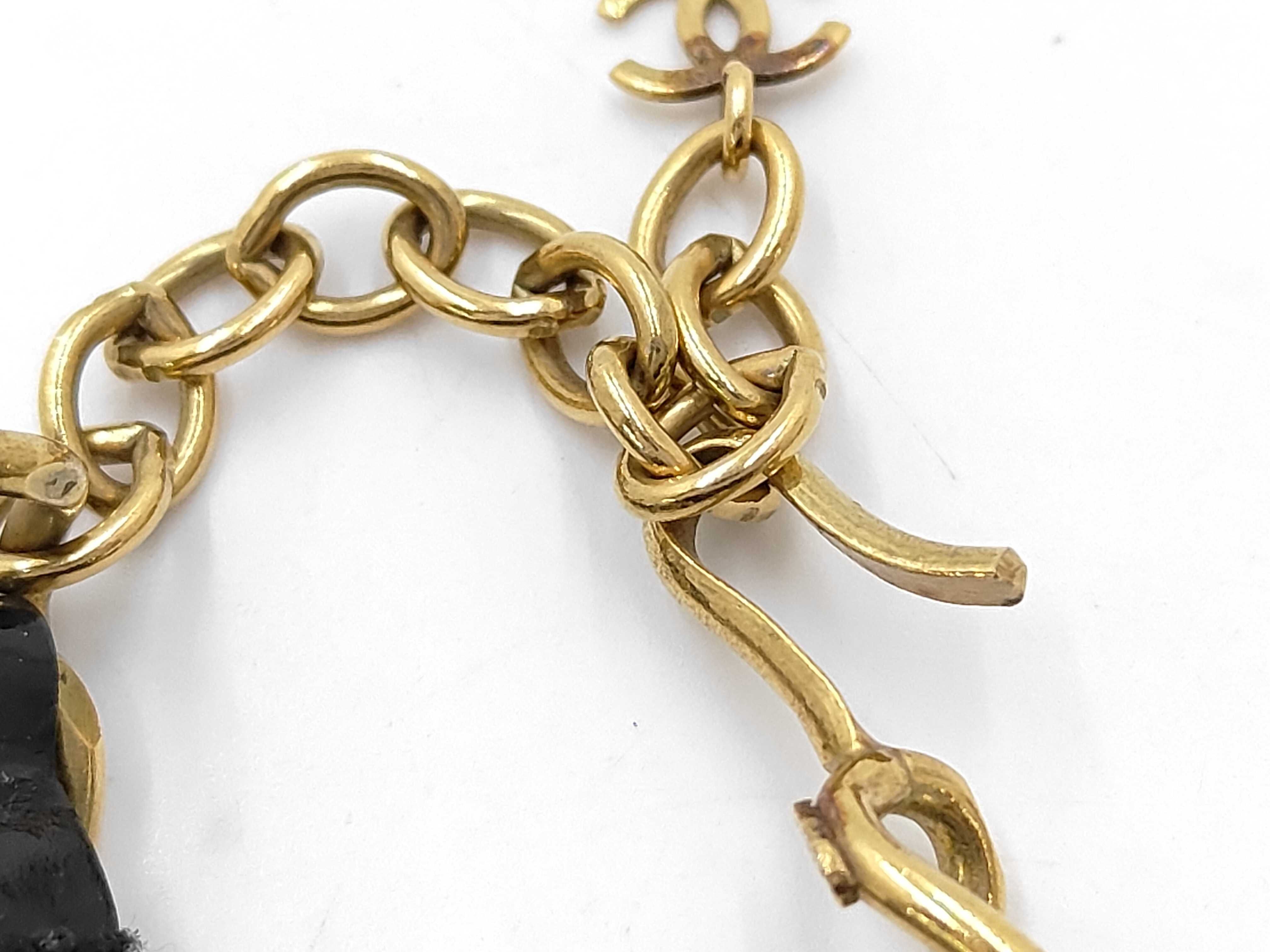 necklace, Coco Mark chain, black necklace — view 4