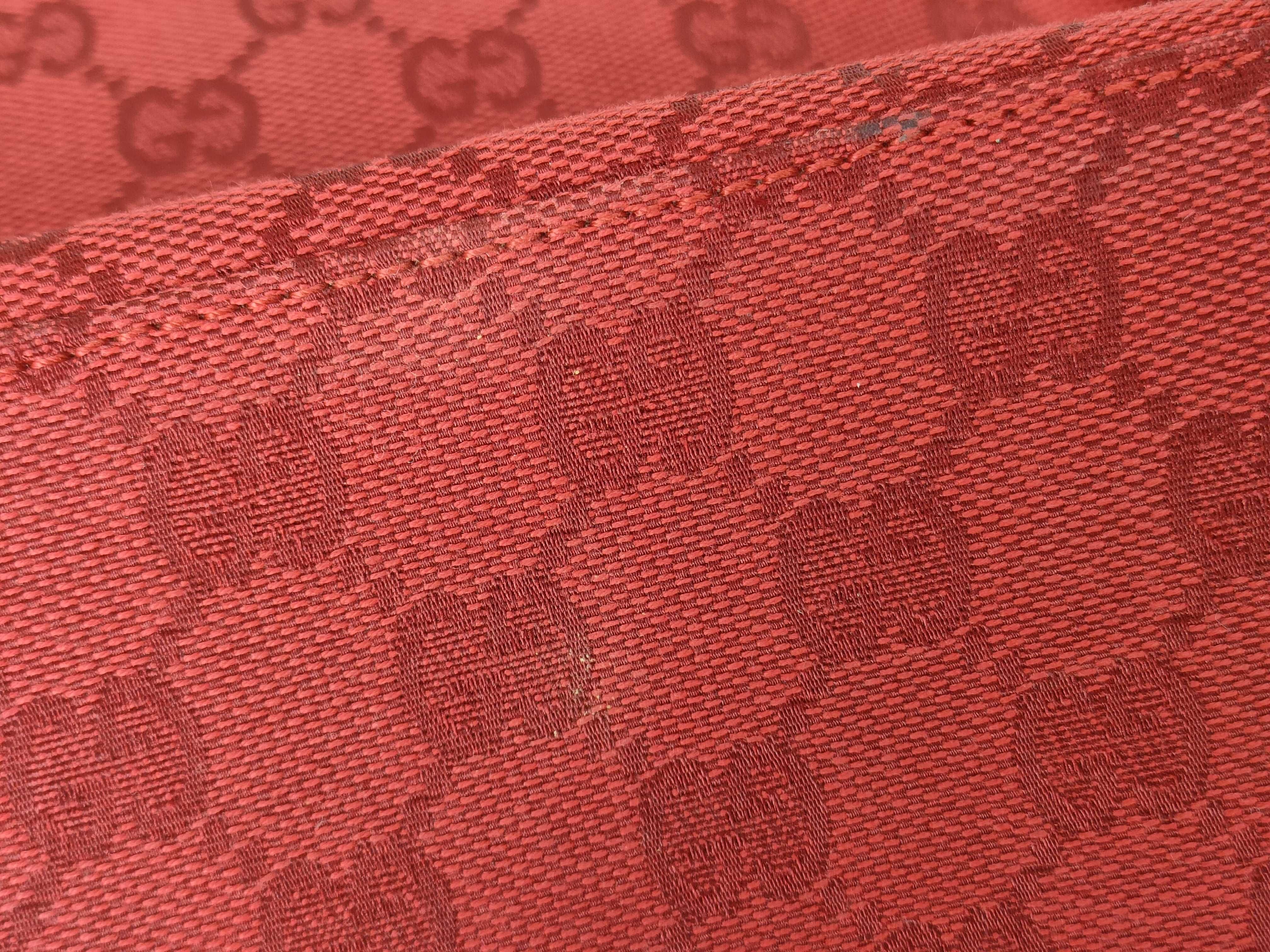 GG Canvas Hobo Bag, Red Handbag — view 12