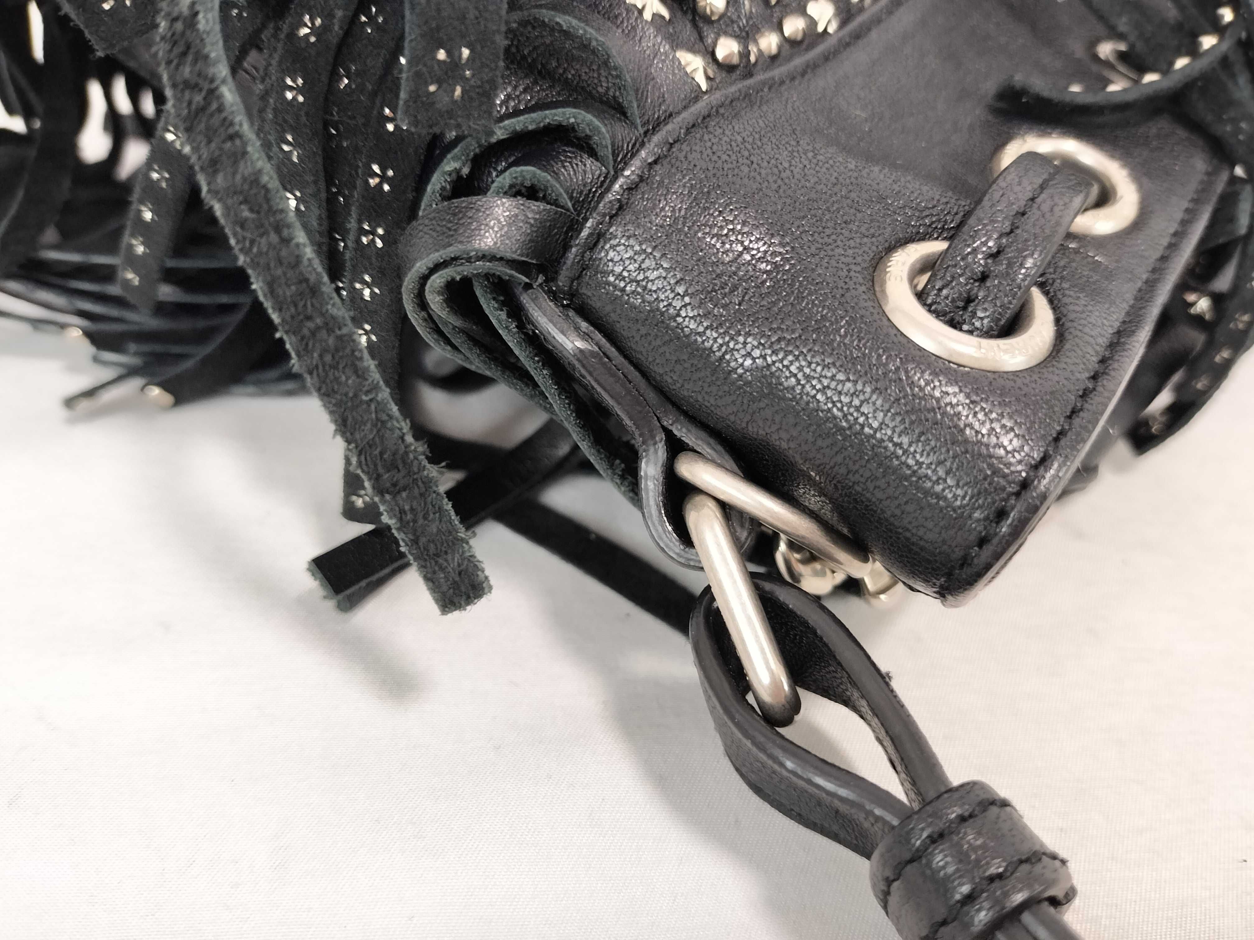 Emmanuel Leather 2-Way Handbag, Black, 357603 (Handbag) — view 12