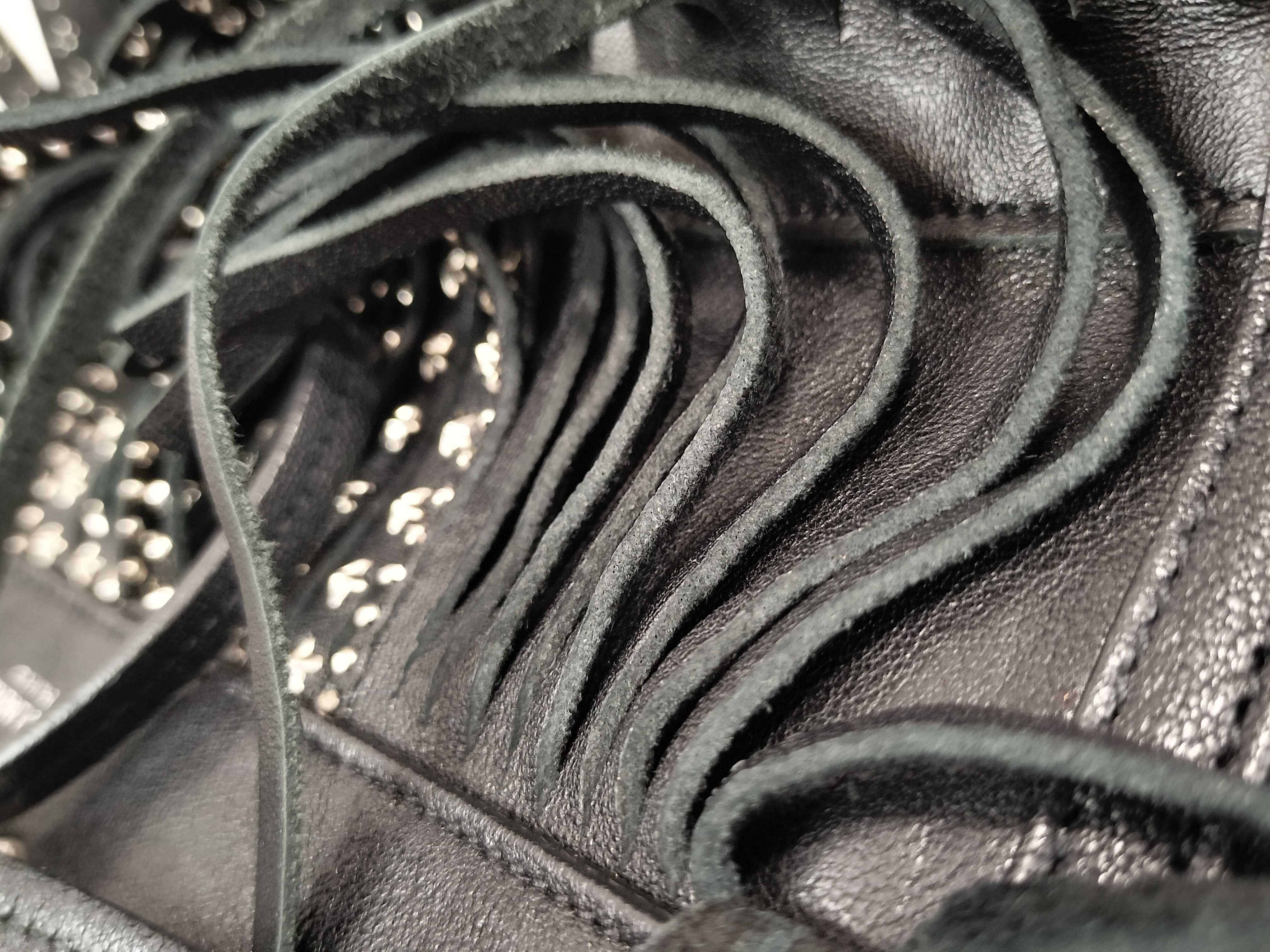 Emmanuel Leather 2-Way Handbag, Black, 357603 (Handbag) — view 14