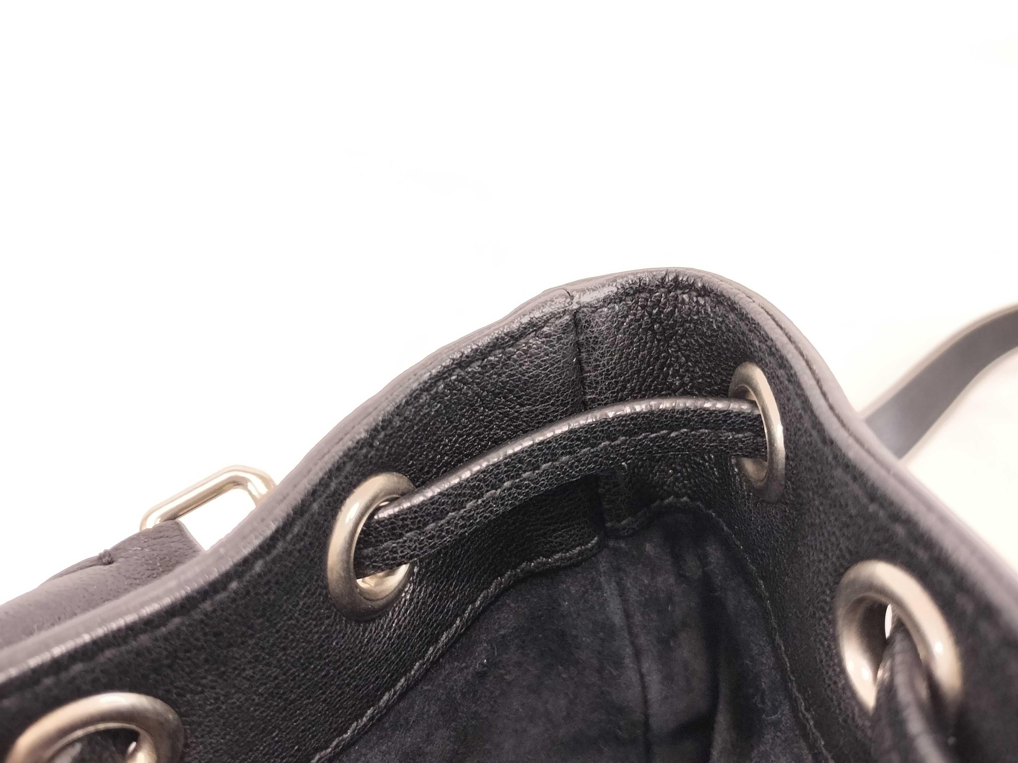 Emmanuel Leather 2-Way Handbag, Black, 357603 (Handbag) — view 9