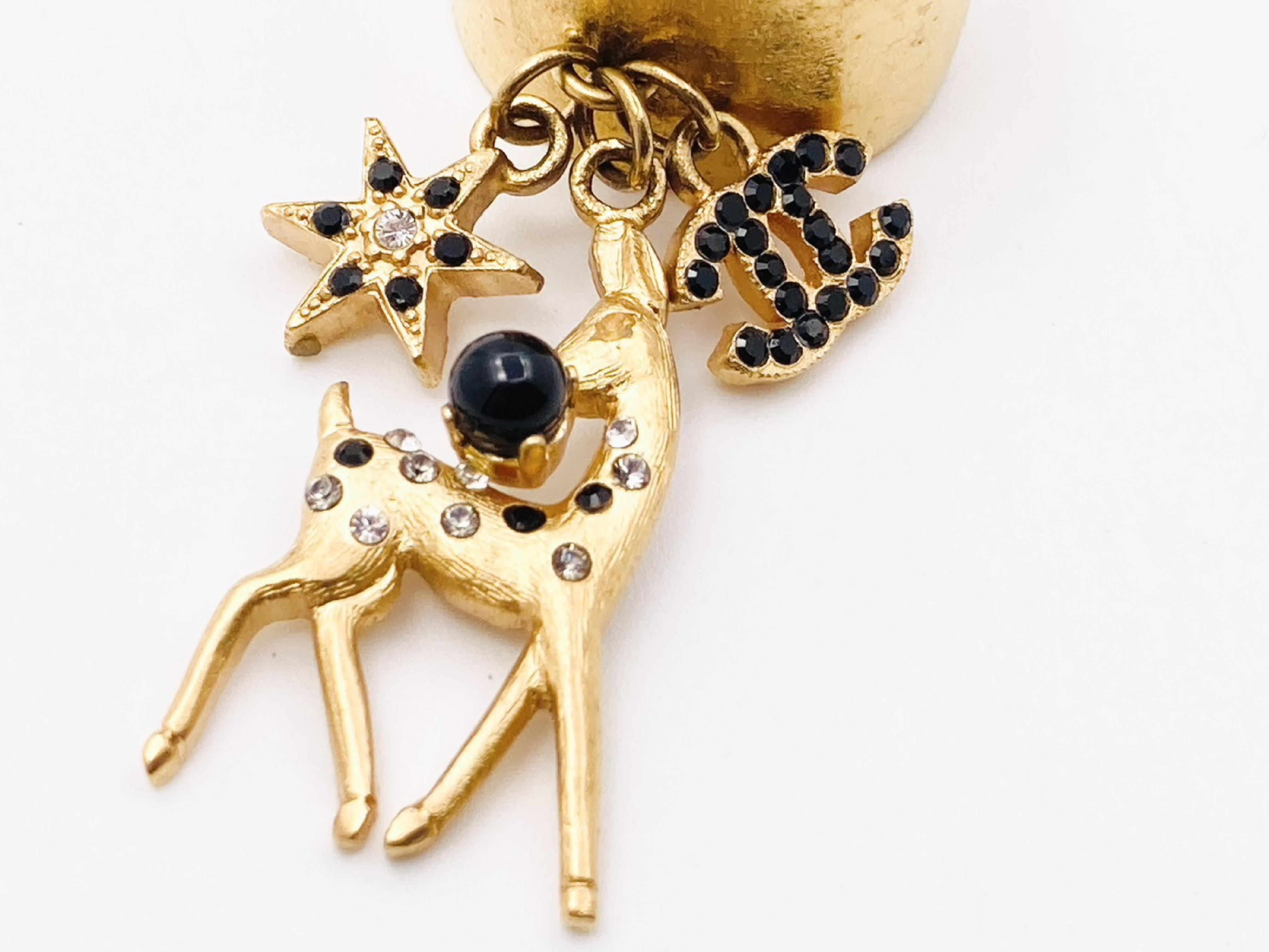 Coco Mark Bambi Star Rhinestone Ring 01A Gold Ring — view 2