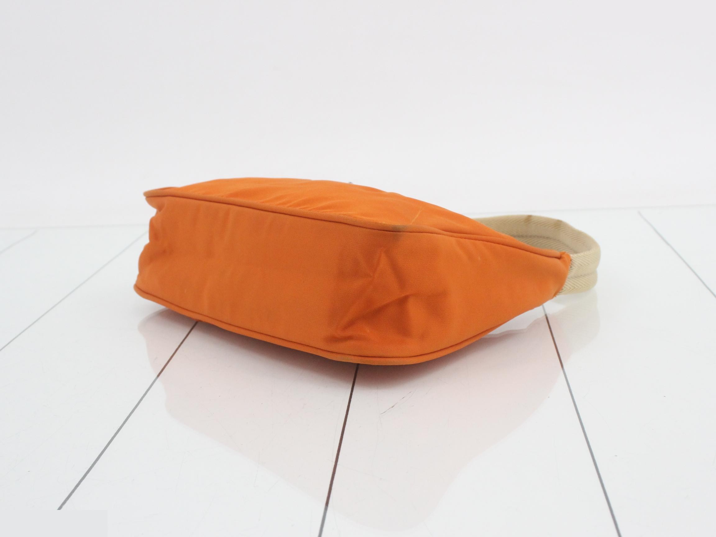nylon handbag, mini, orange — view 6