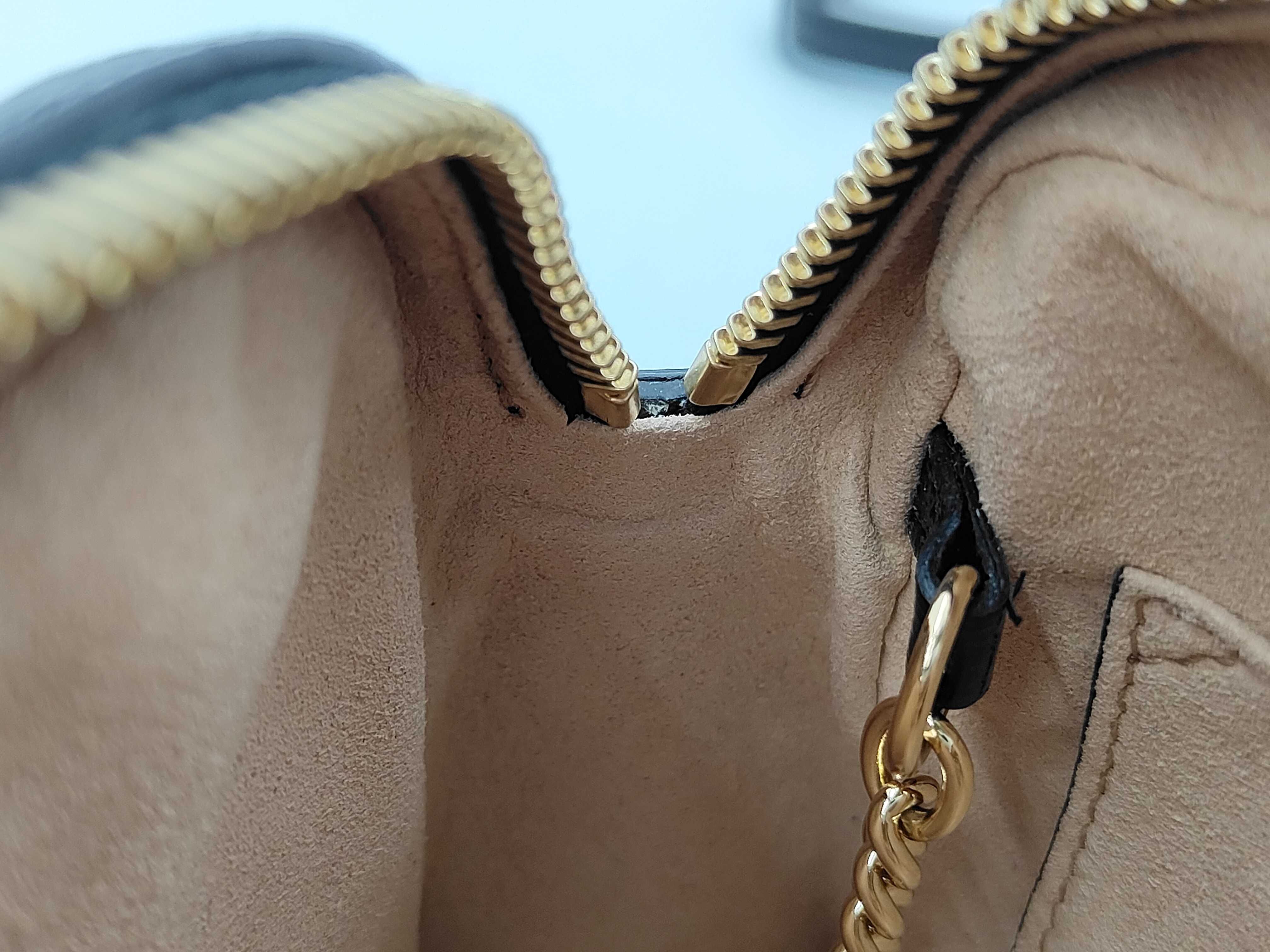 Ophidia Suede & Leather Shoulder Bag — view 9