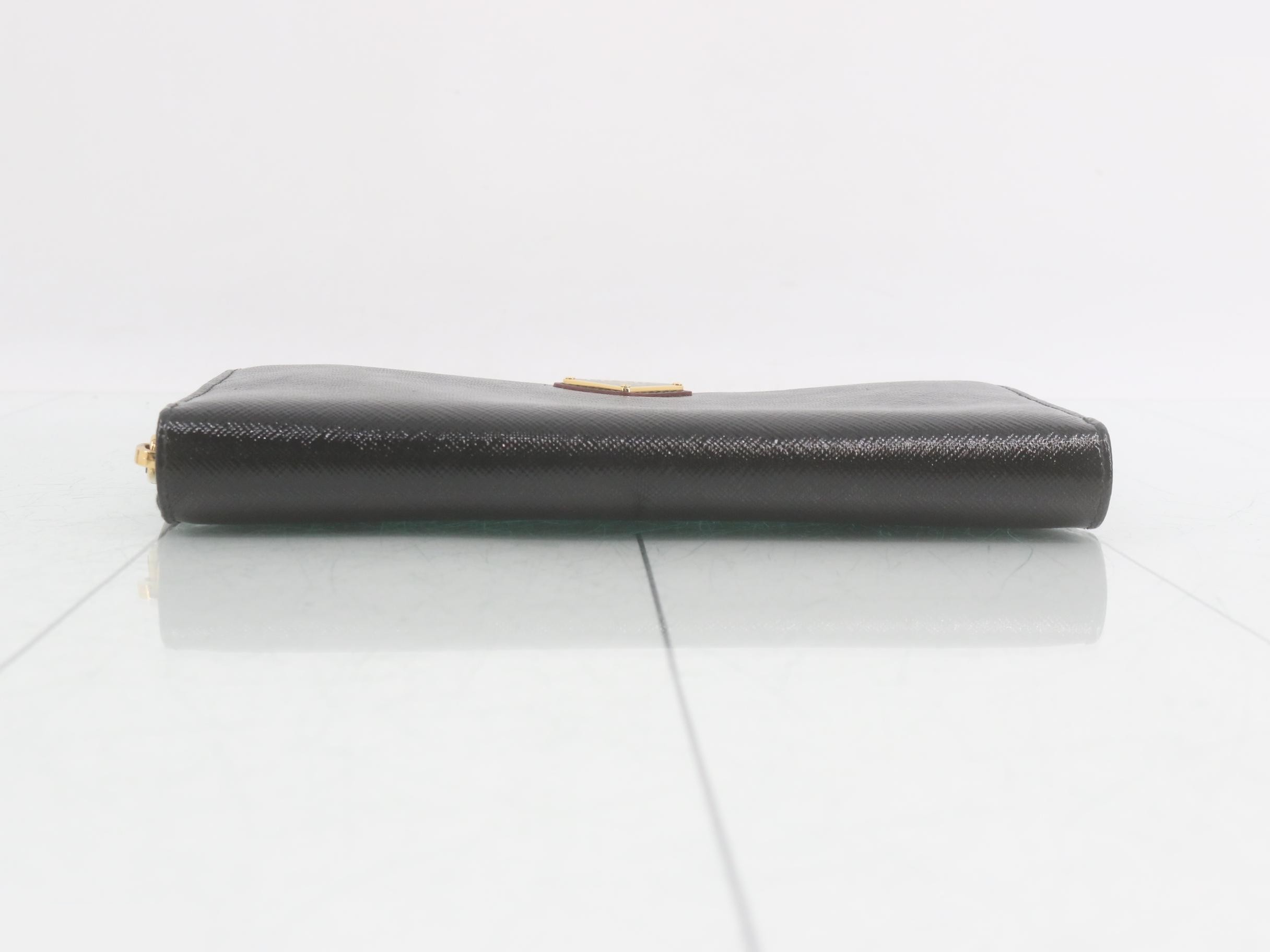 Round zipper bag/wallet, black — view 3