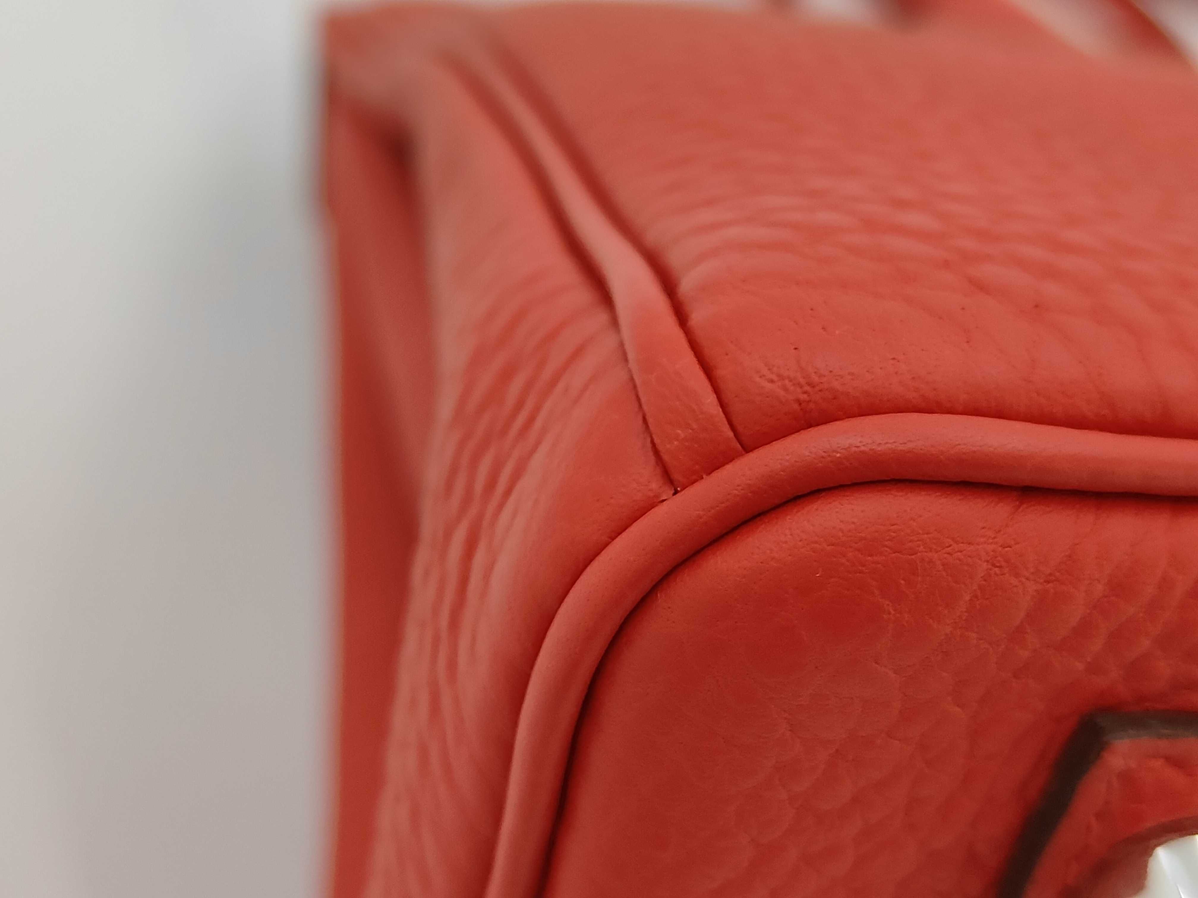 Birkin 25 Rouge Ladue Togo Silver Hardware K Stamp Handbag — view 6