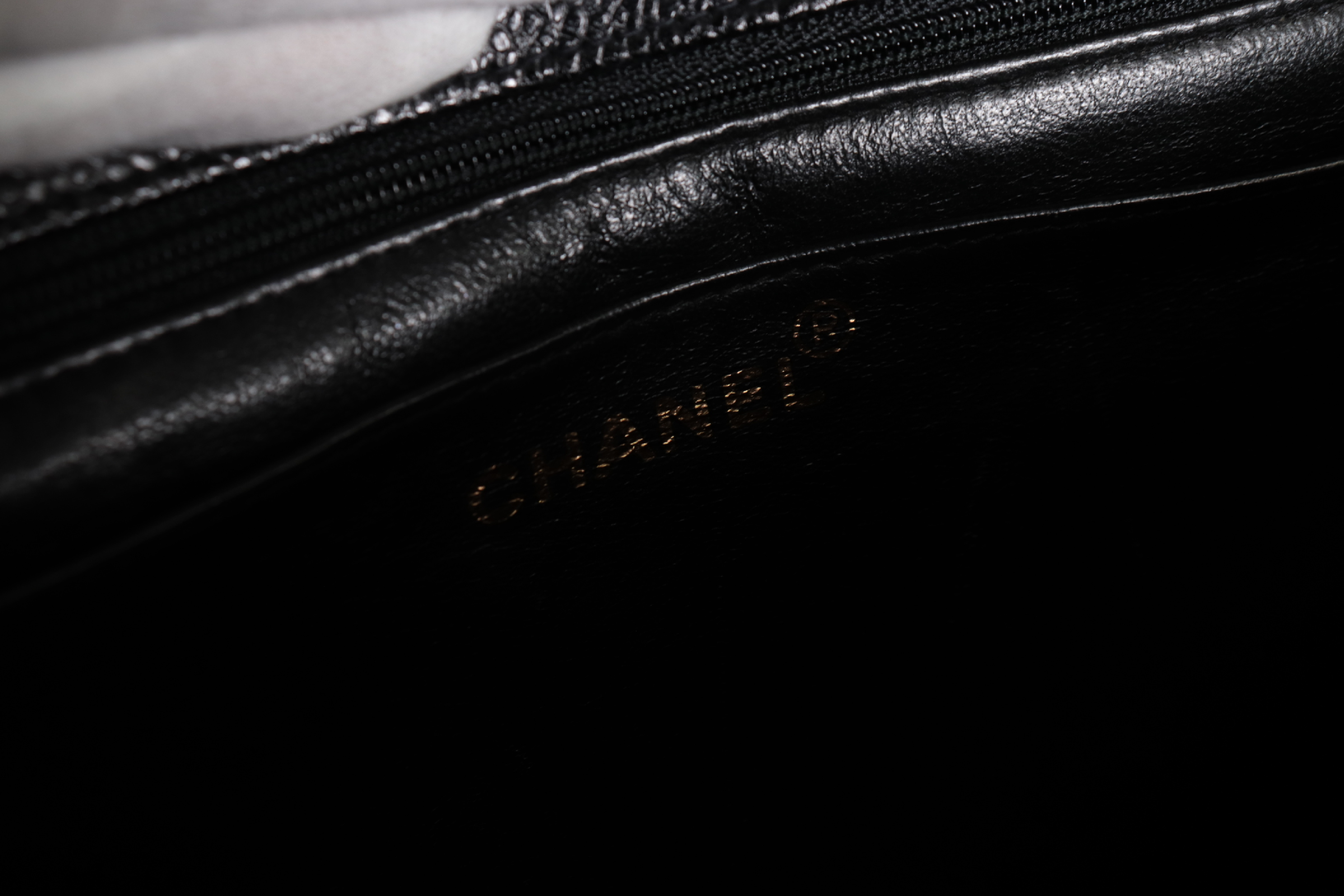 Large Coco Caviar Chain Shoulder Bag (Series 3) — view 8