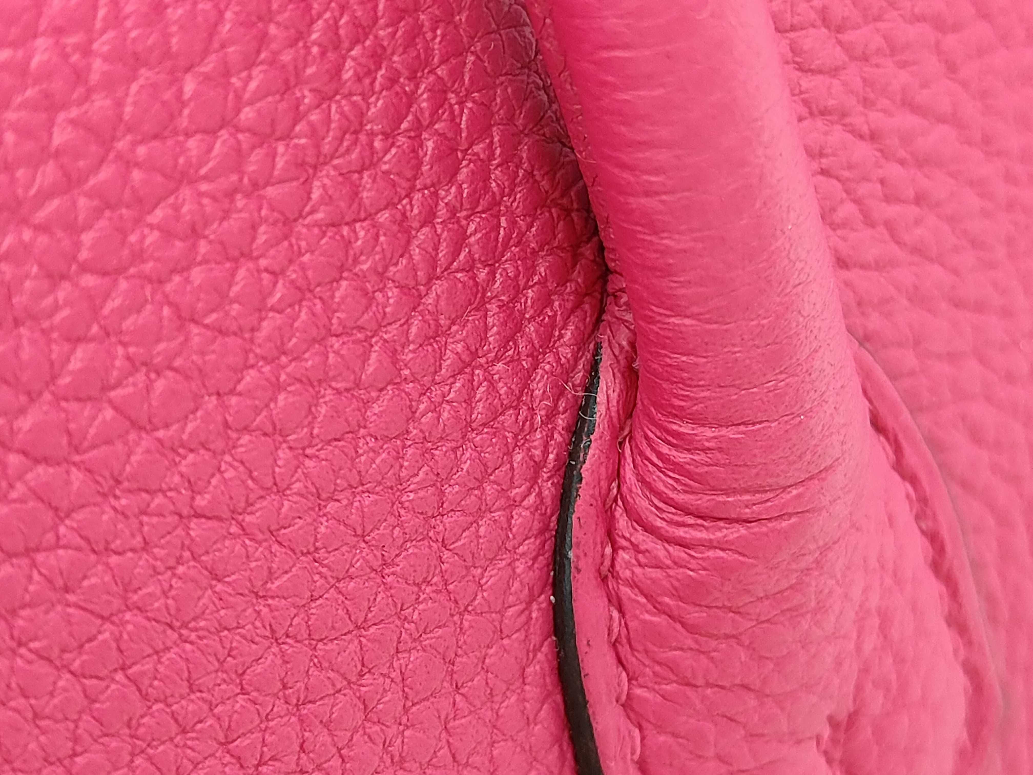 Birkin 25 Togo Rose Mexico Silver Hardware K Stamp Handbag — view 6