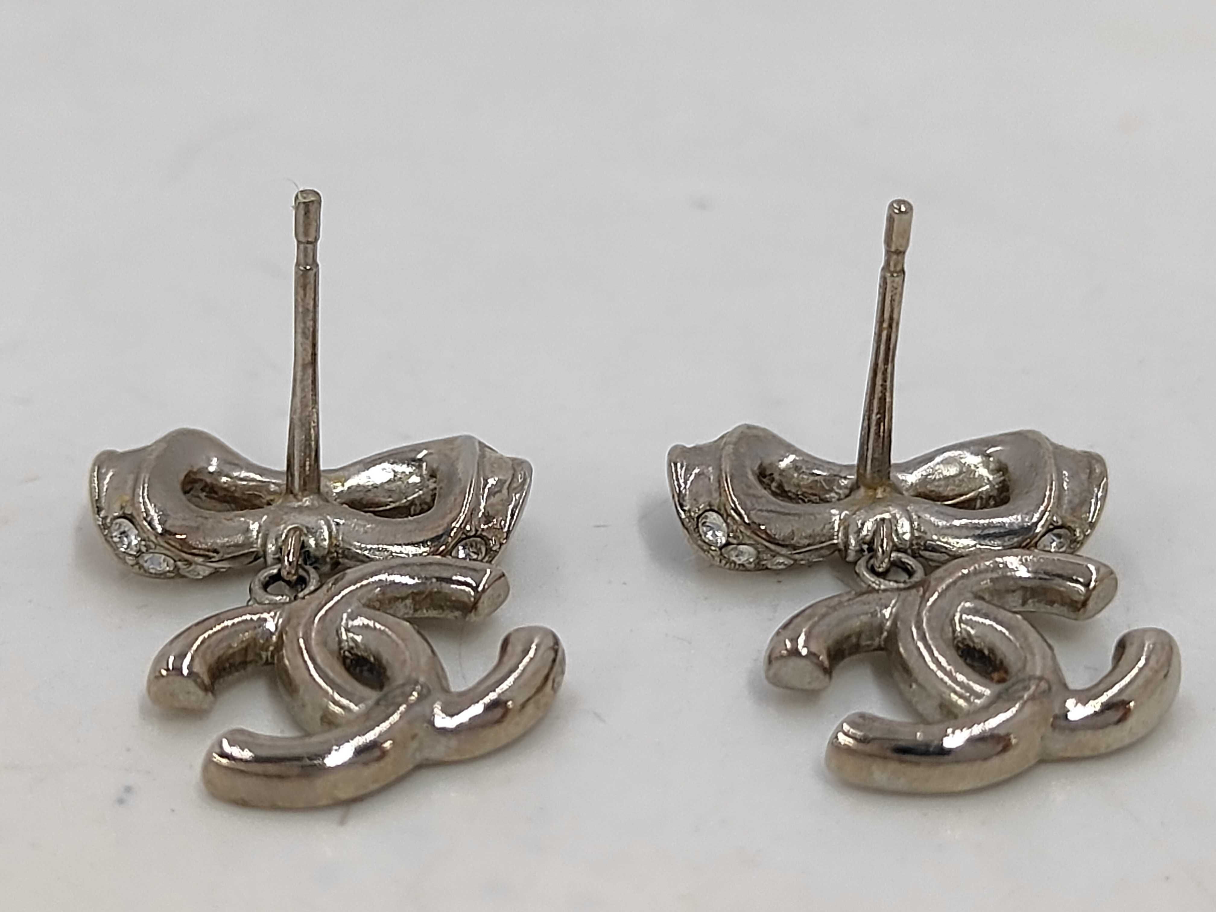 Ribbon Coco Silver Pe Earrings — view 3