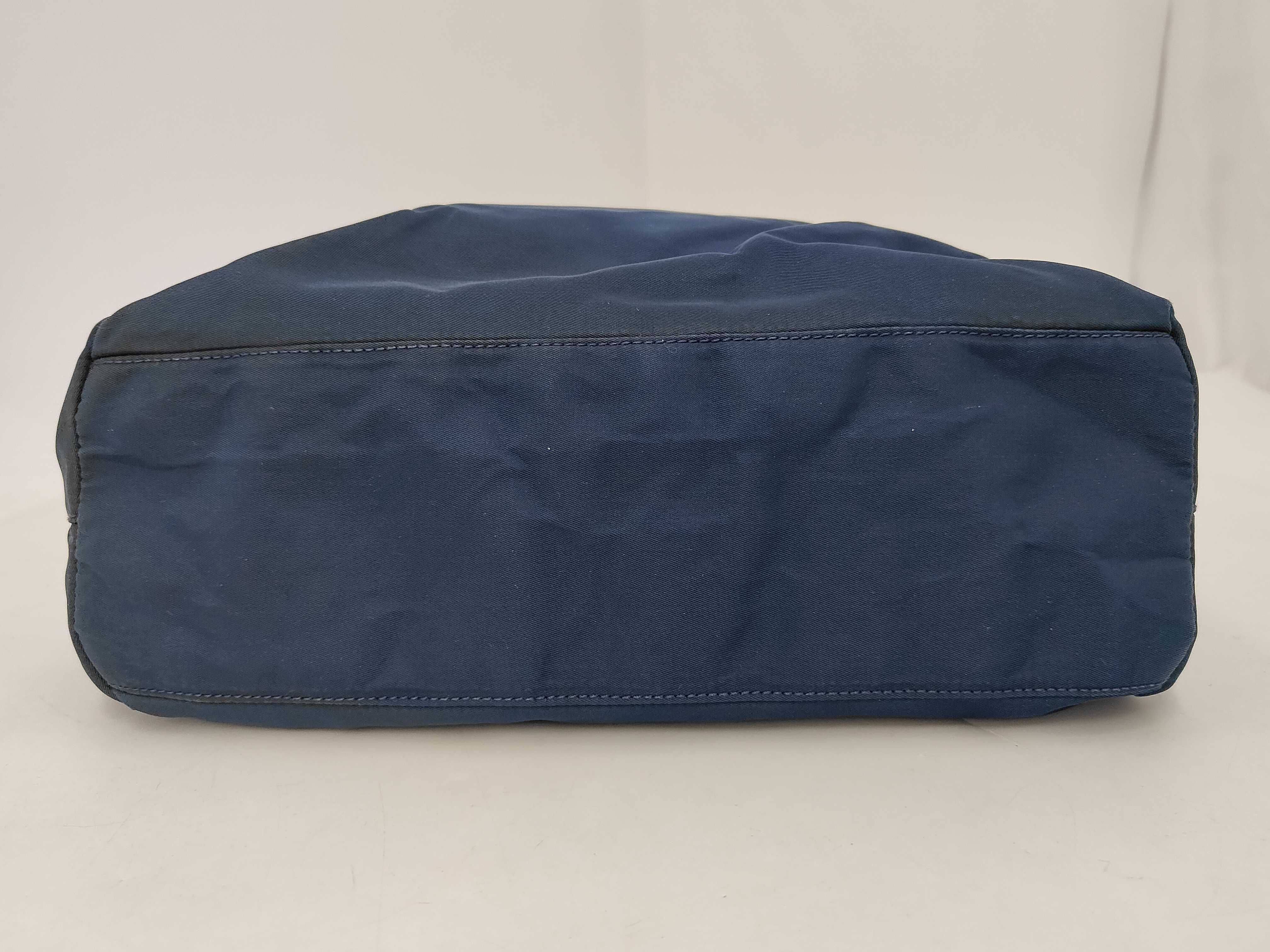 Nylon Tote Bag, Navy — view 7