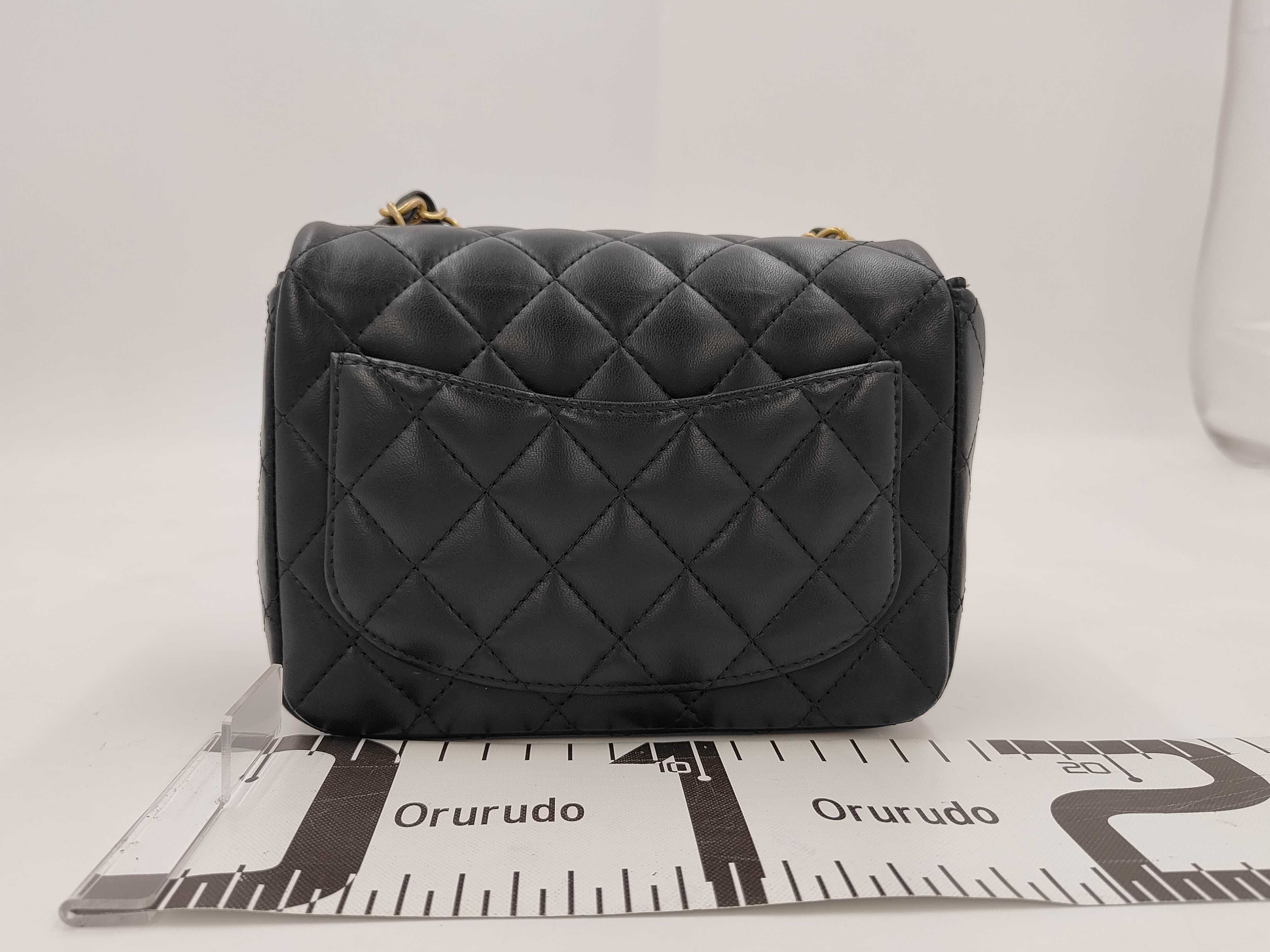 Lambskin Black Mini Matelassé Shoulder Bag (Serial Number 27) — view 2