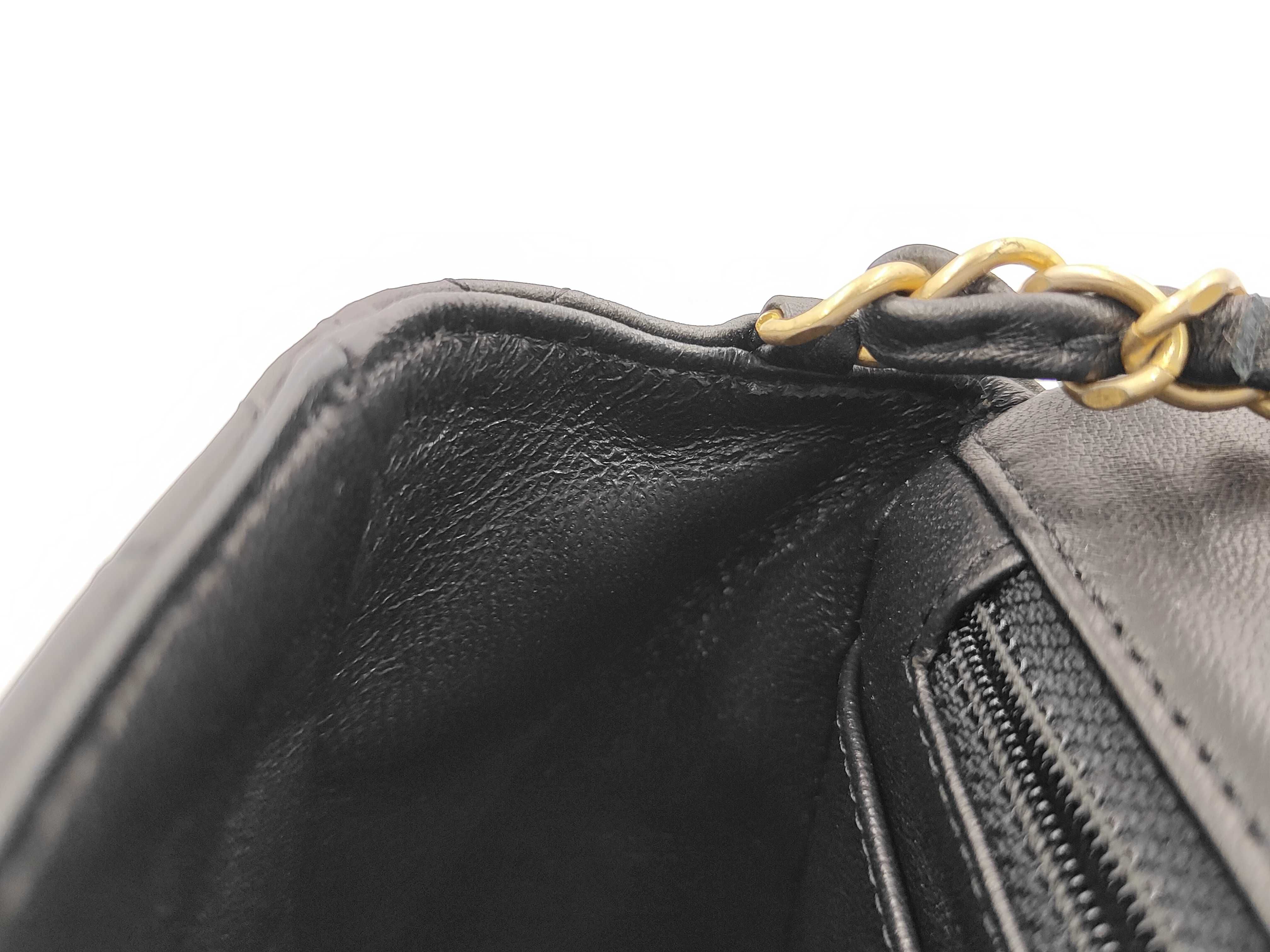 Lambskin Black Mini Matelassé Shoulder Bag (Serial Number 27) — view 12