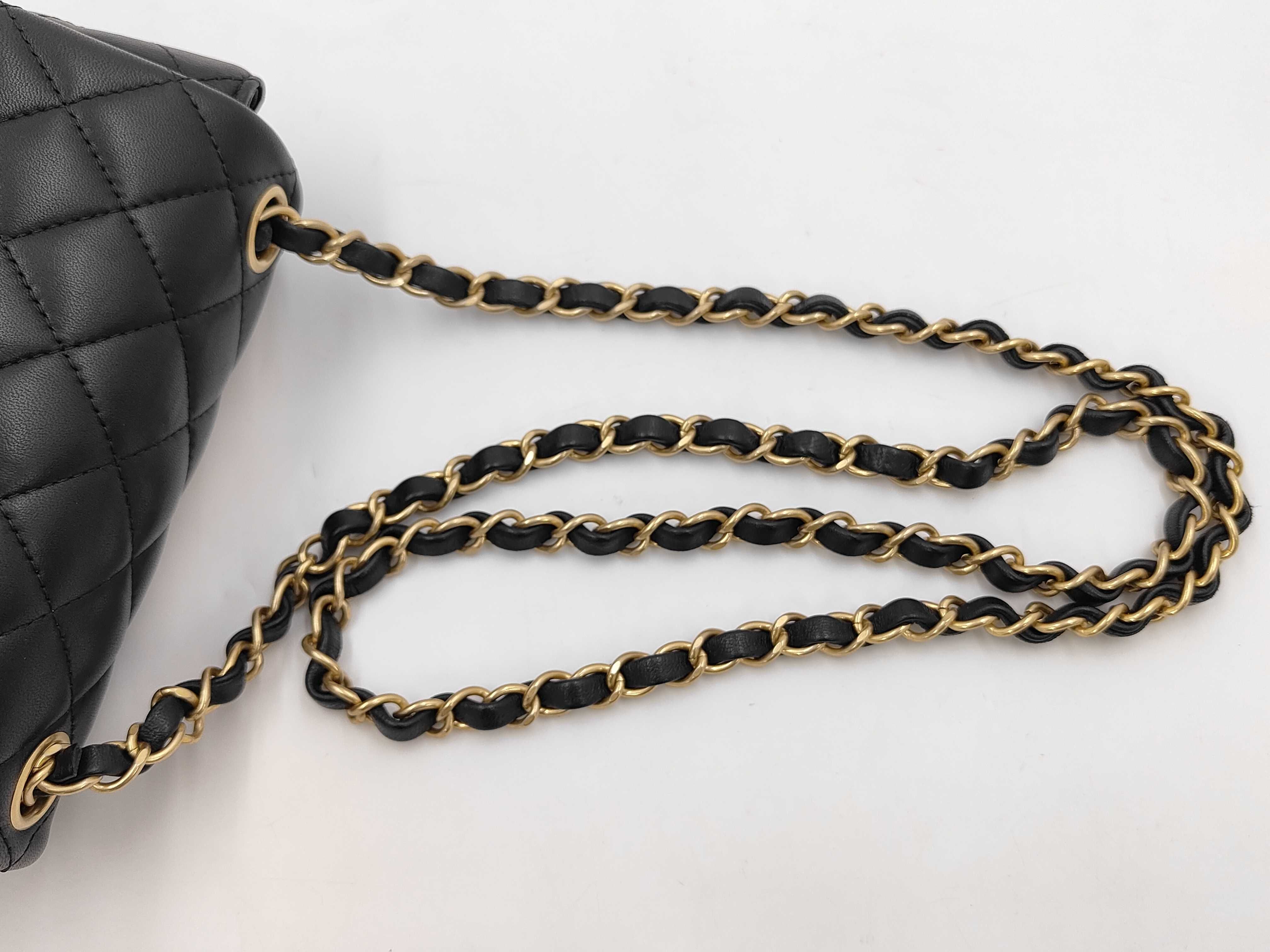 Lambskin Black Mini Matelassé Shoulder Bag (Serial Number 27) — view 3