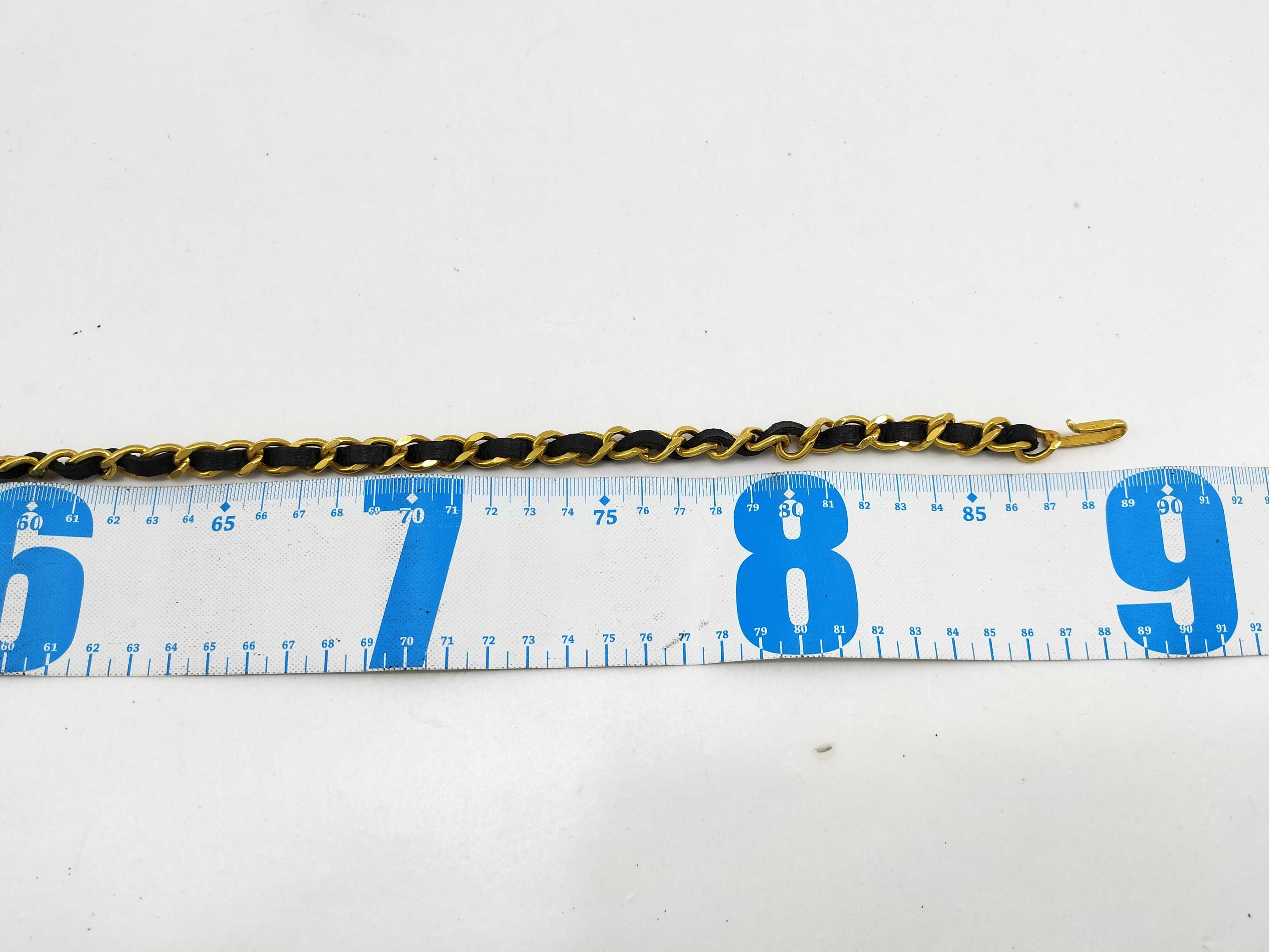 Coco Mark Leather Chain Belt — view 5