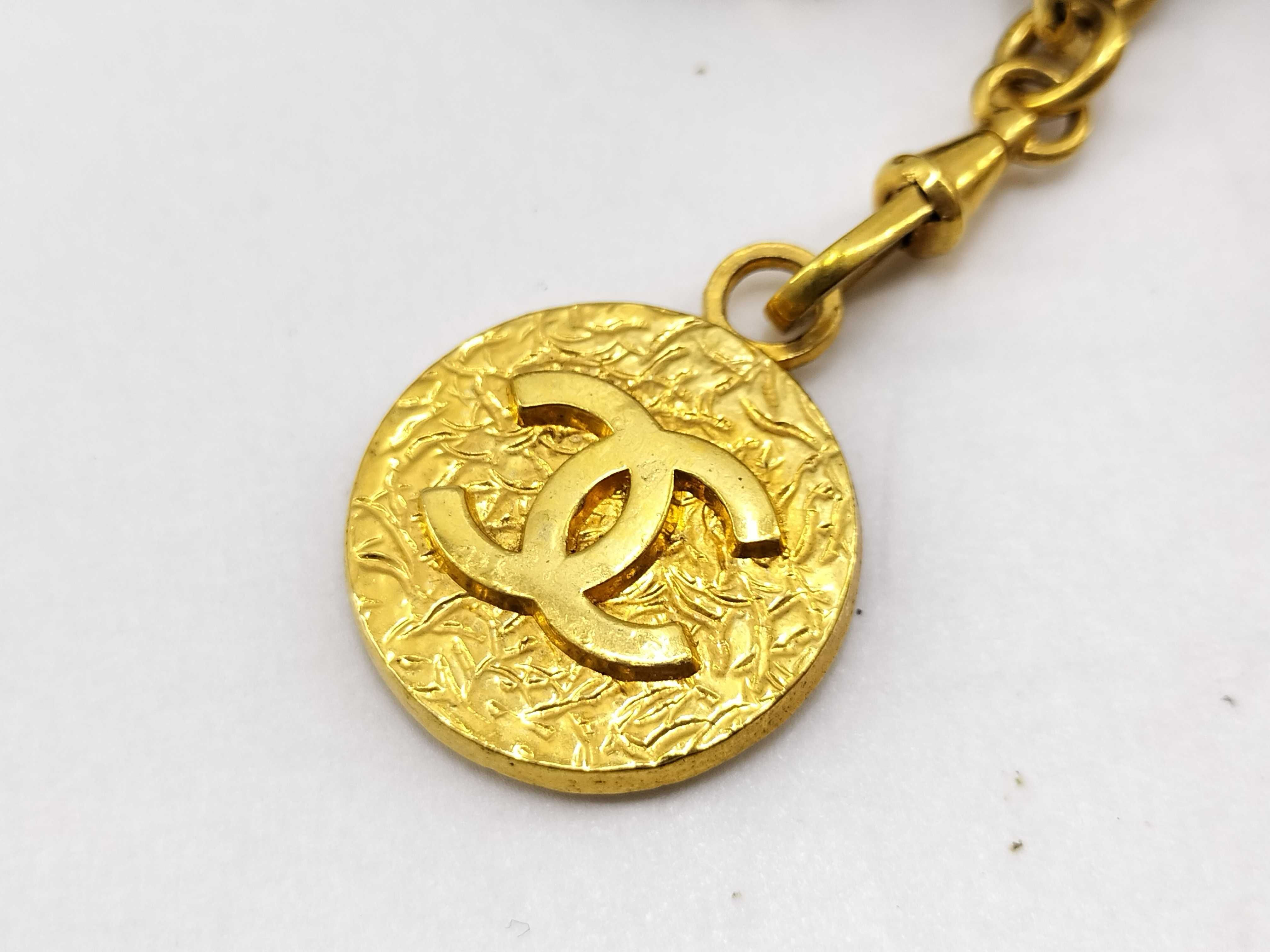 Coco Mark Leather Chain Belt — view 7
