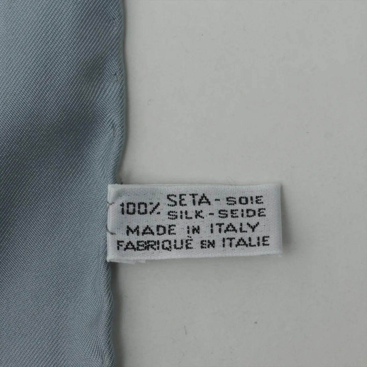 scarf silk gray x yellow thread — view 7