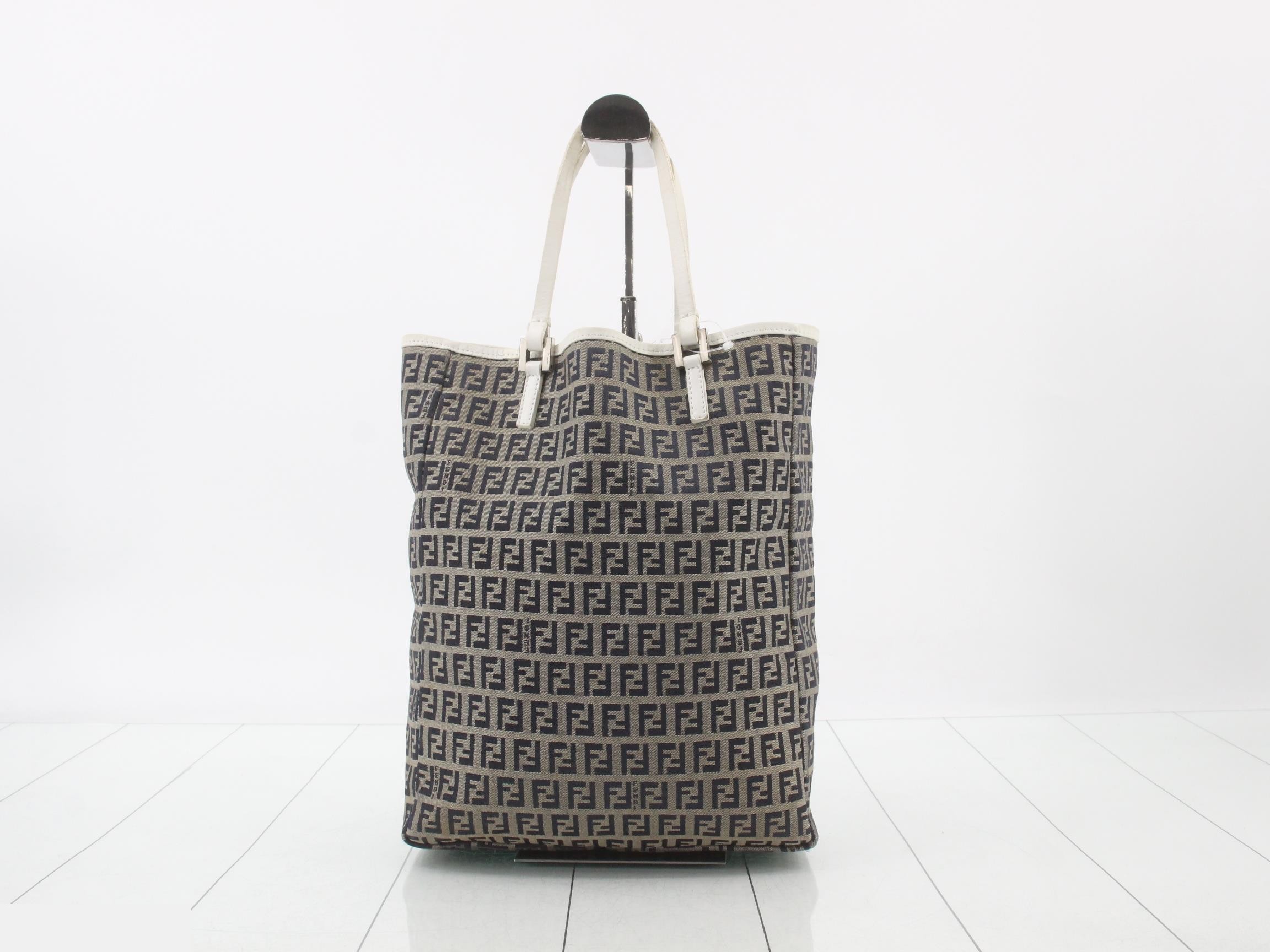 Zucchino canvas tote bag/handbag by FENDI