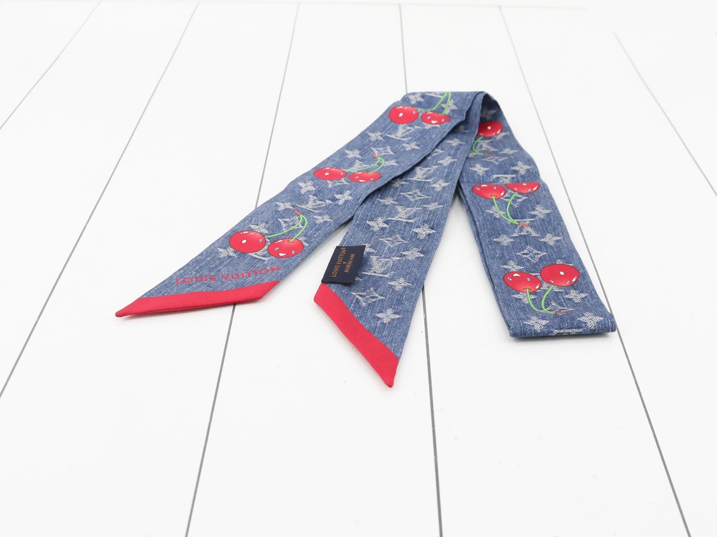 Bandeau BB Scarf Monogram Cherry Denim — view 2