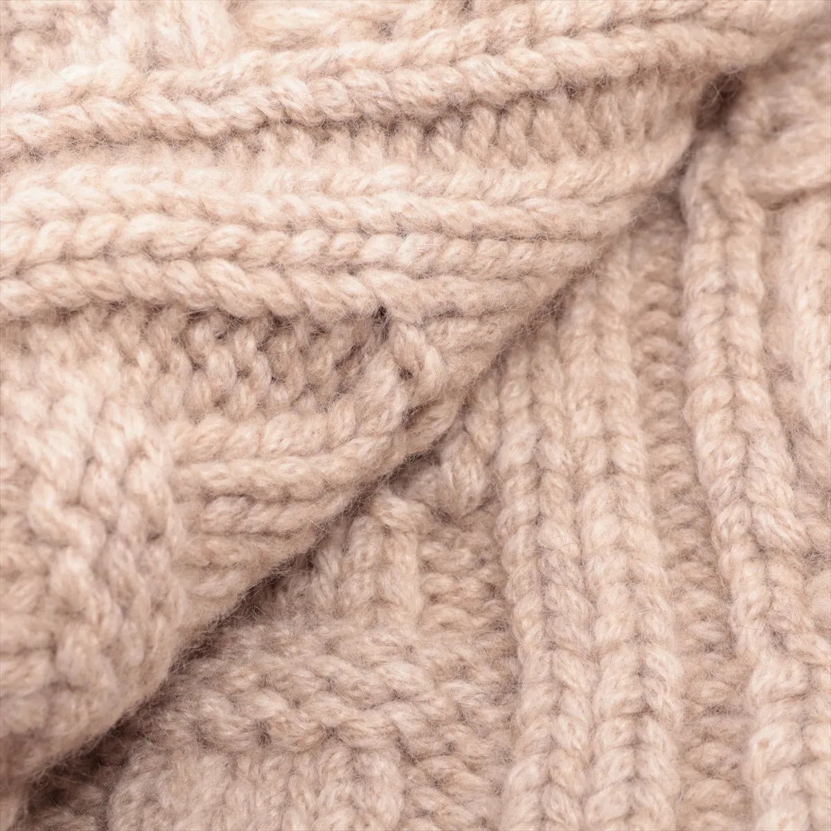 Chaine d'Ancre scarf, cashmere, beige, — view 2