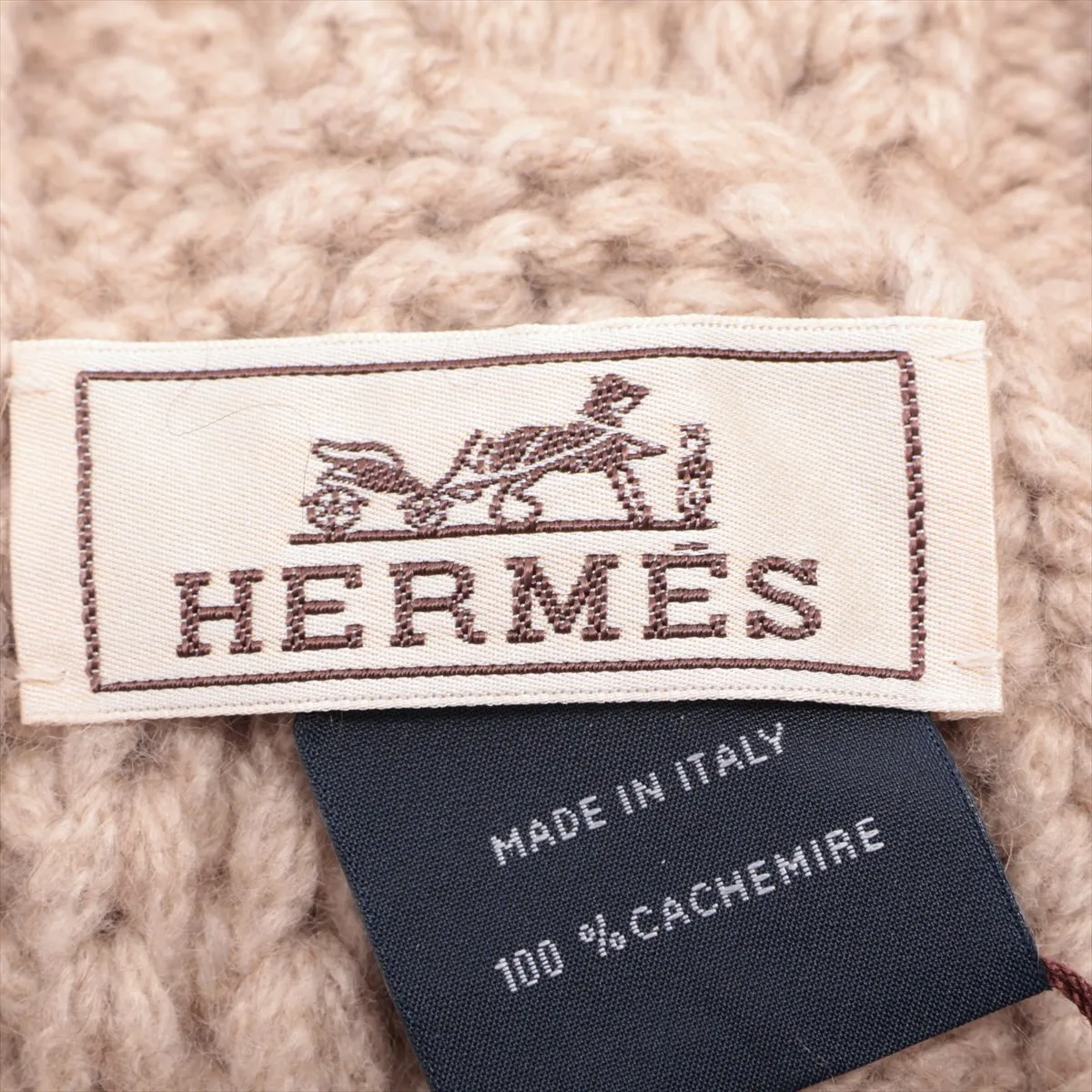 Chaine d'Ancre scarf, cashmere, beige, — view 3