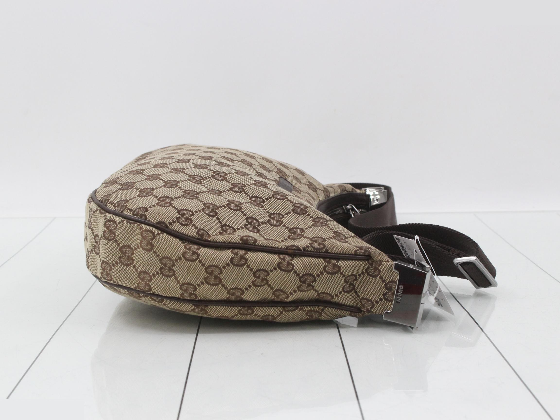 Shoulder bag, GG canvas, beige, 122790 — view 3