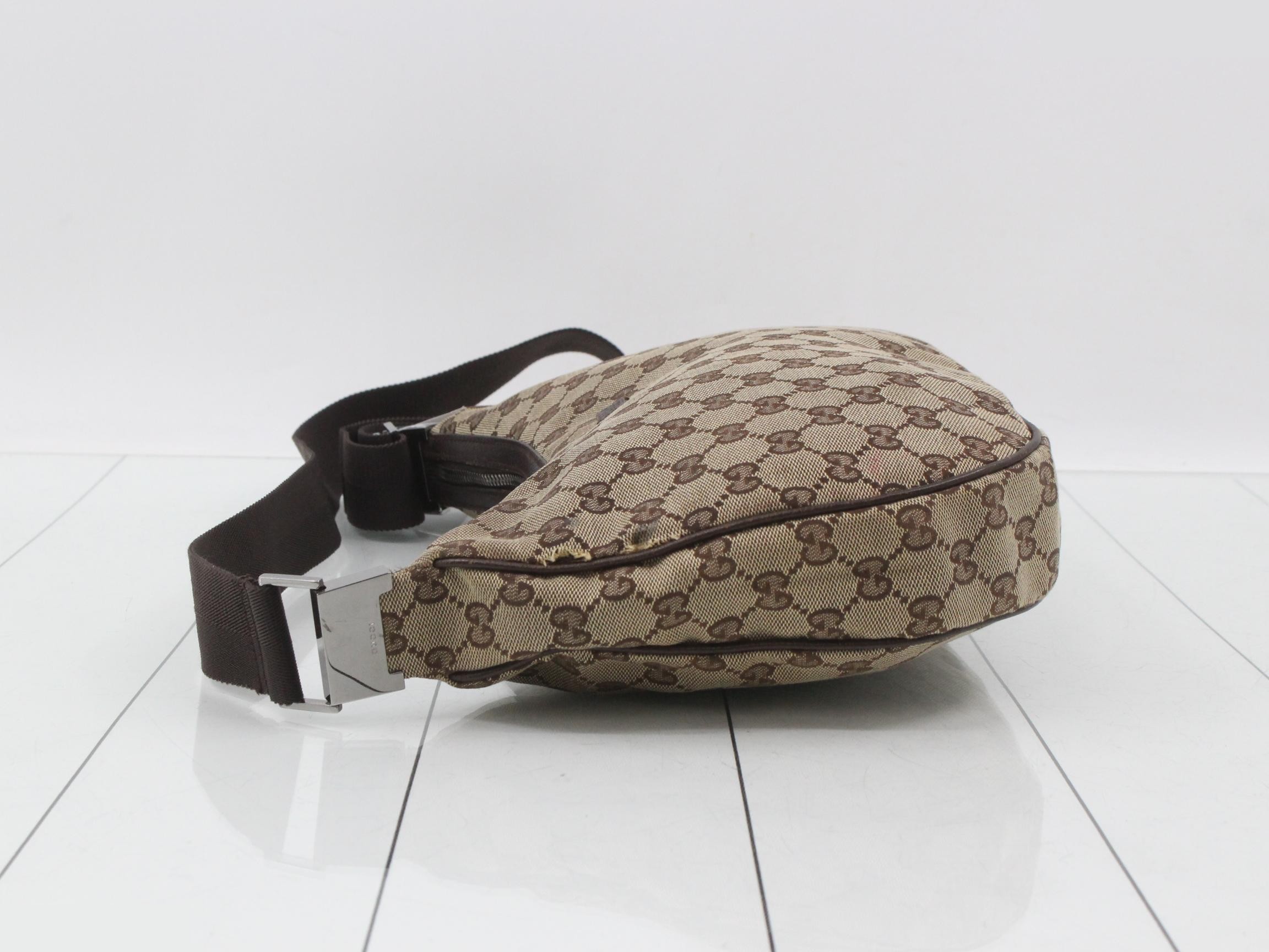 Shoulder bag, GG canvas, beige, 122790 — view 4