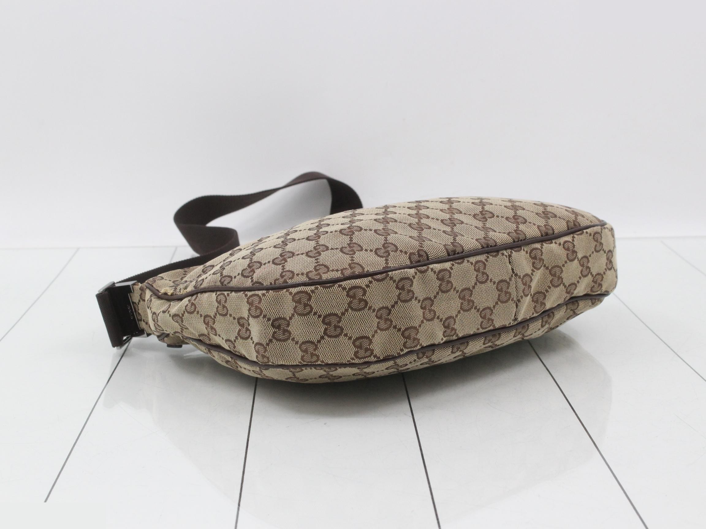 Shoulder bag, GG canvas, beige, 122790 — view 5