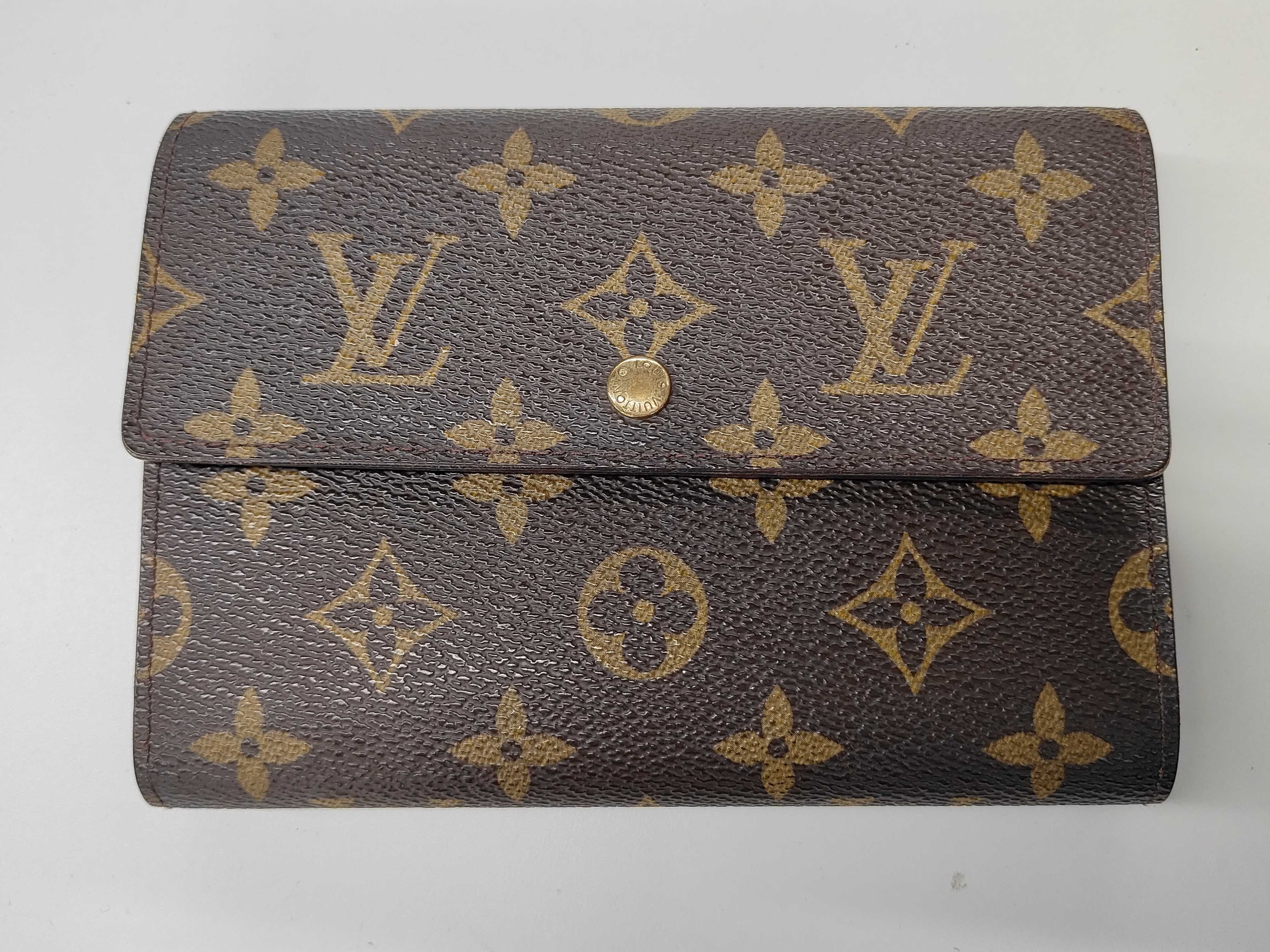 Monogram Louis Vuitton Monogram Portefeuille Tresor Etui Papier M61202 Wallet