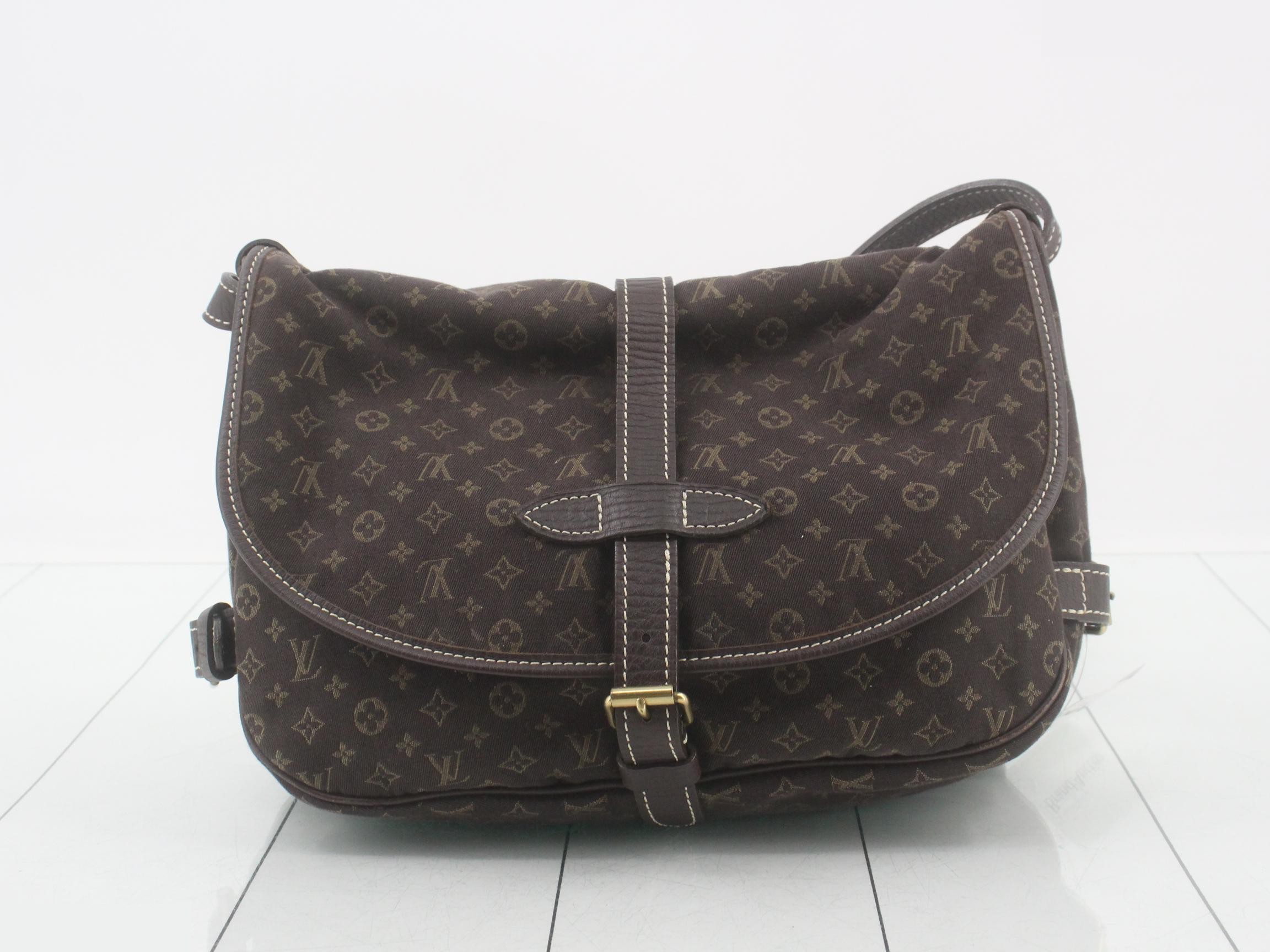 Monogram Mini Lin Saumur 30 Ebene — view 2