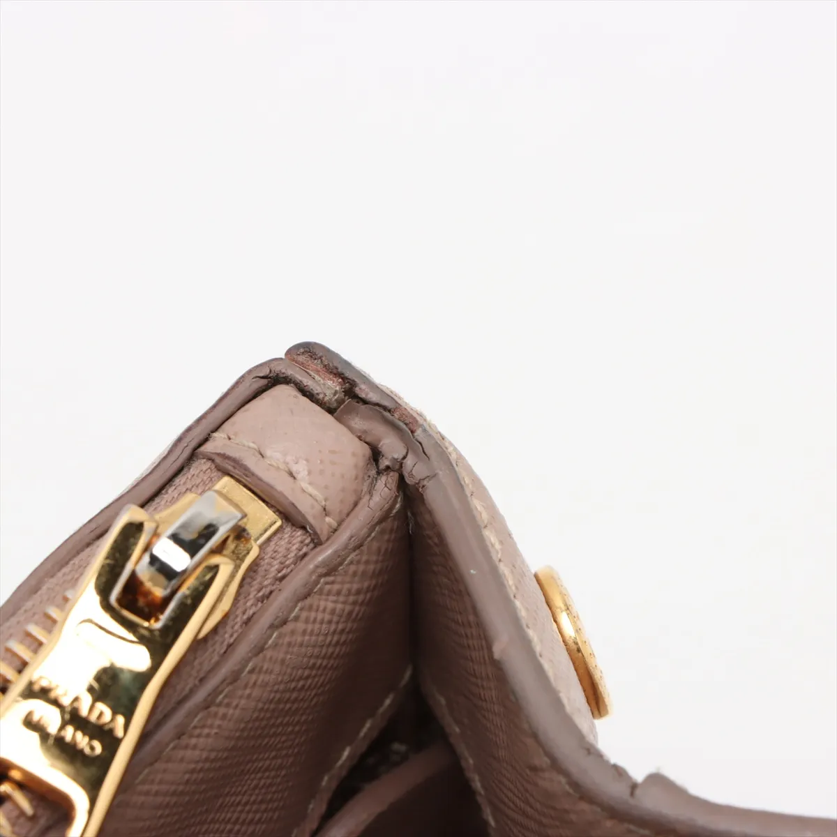 Saffiano Luxe Leather 2WAY Handbag Beige 1BA896 — view 14
