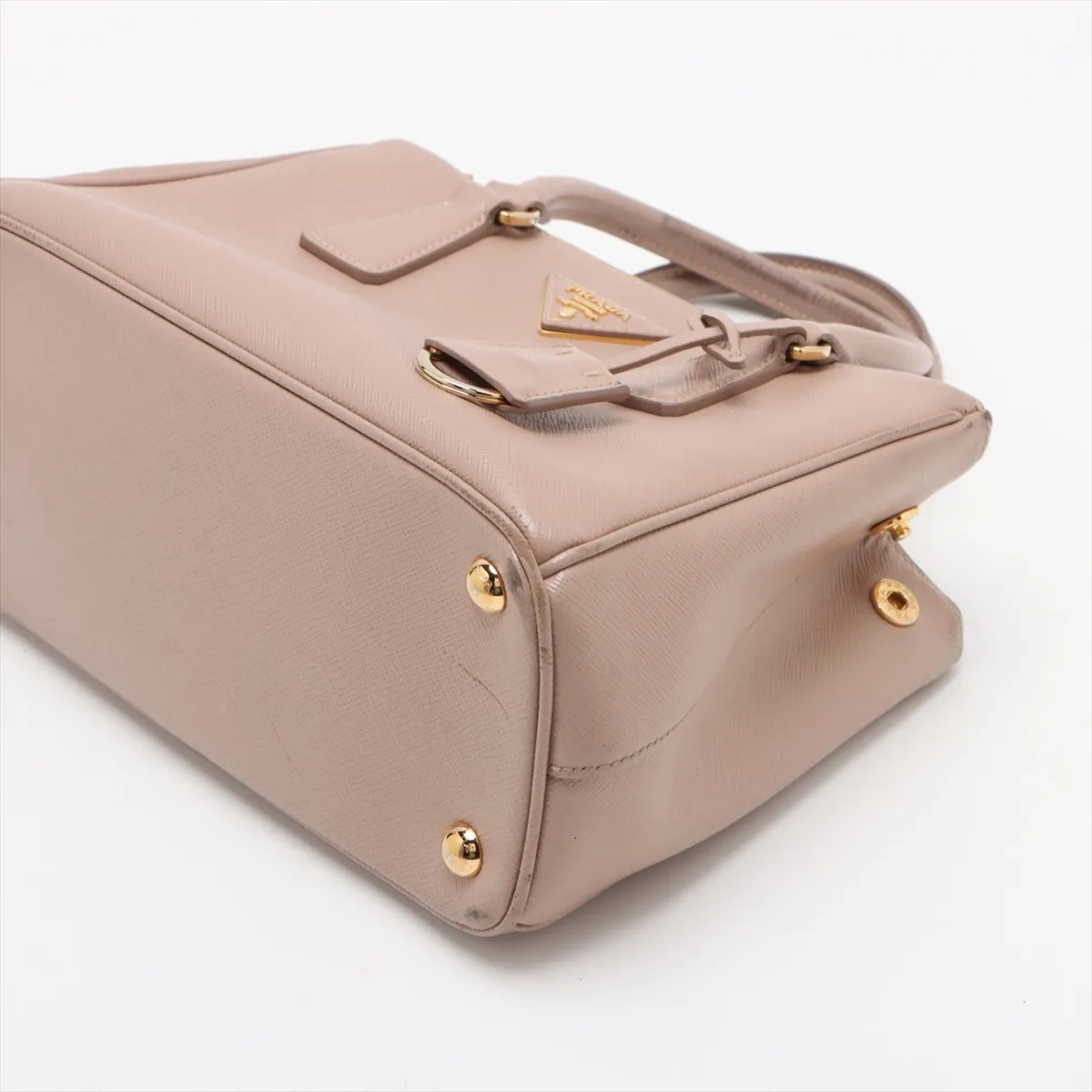 Saffiano Luxe Leather 2WAY Handbag Beige 1BA896 — view 3