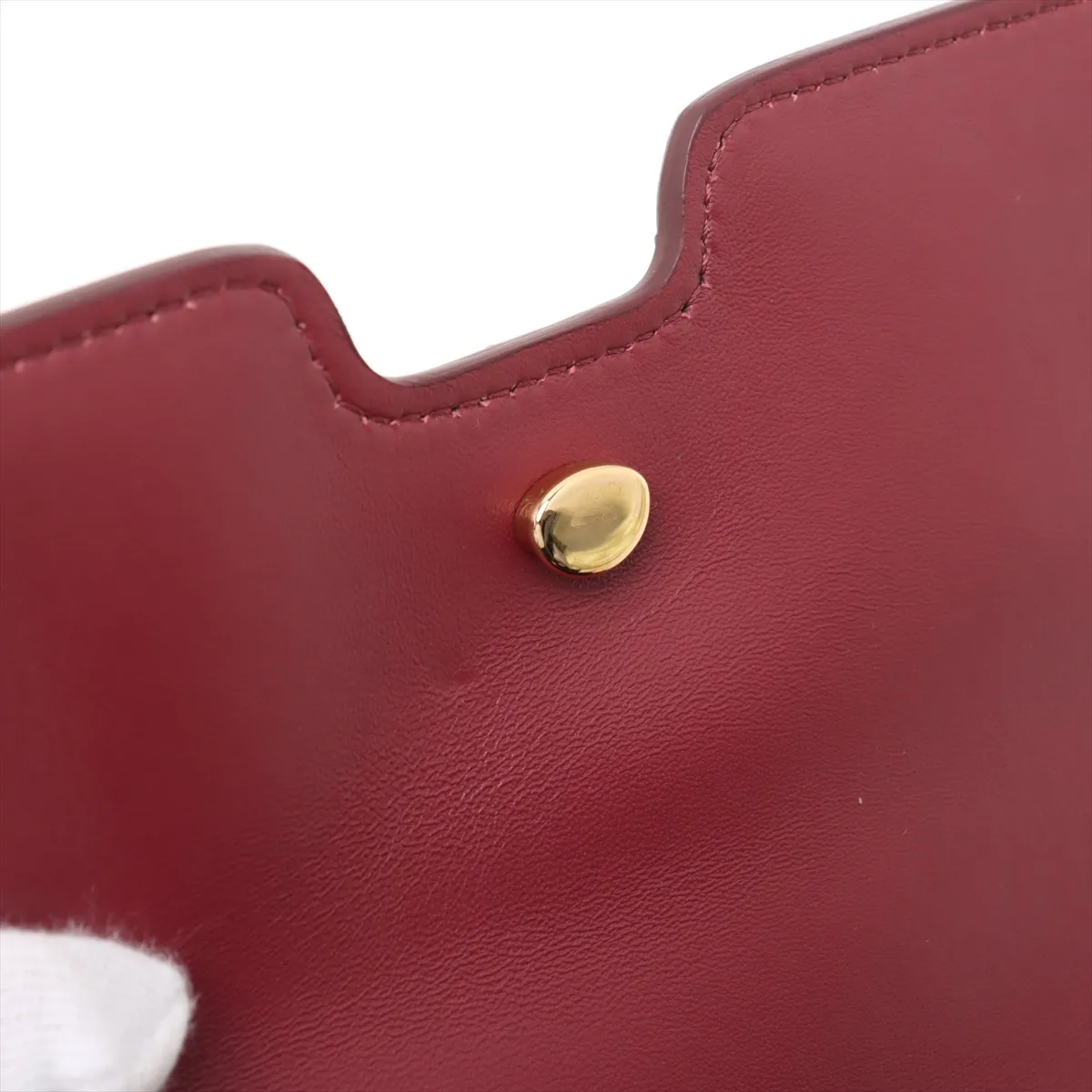 TB Leather Shoulder Bag Red — view 11