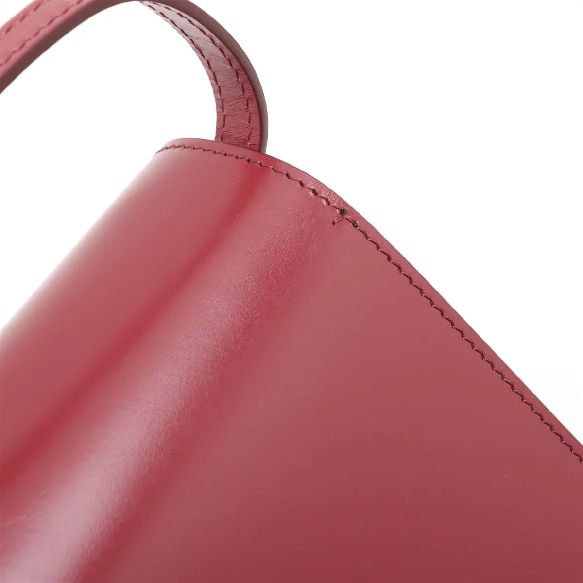 TB Leather Shoulder Bag Red — view 12