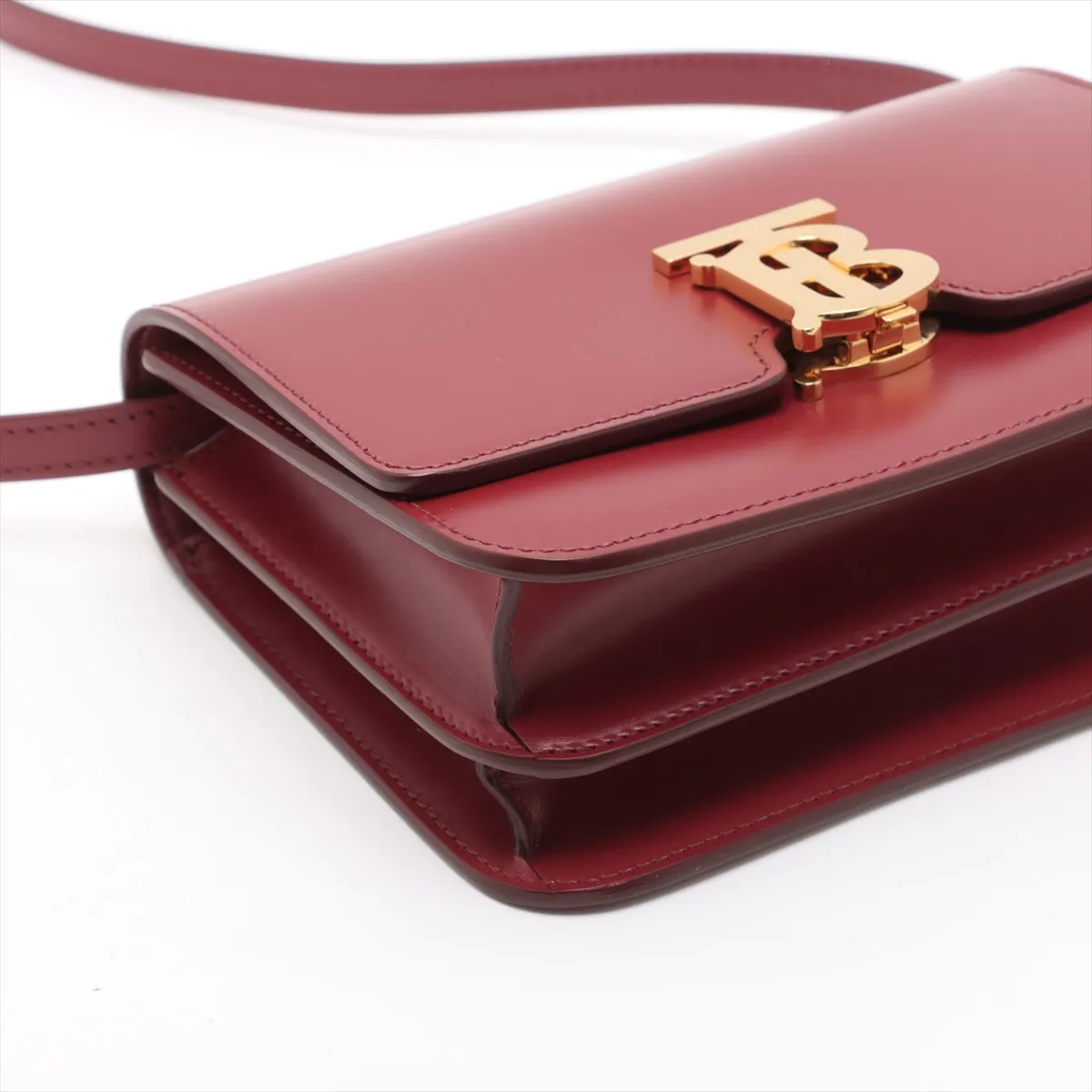 TB Leather Shoulder Bag Red — view 4