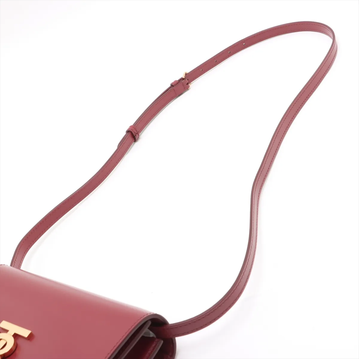 TB Leather Shoulder Bag Red — view 5