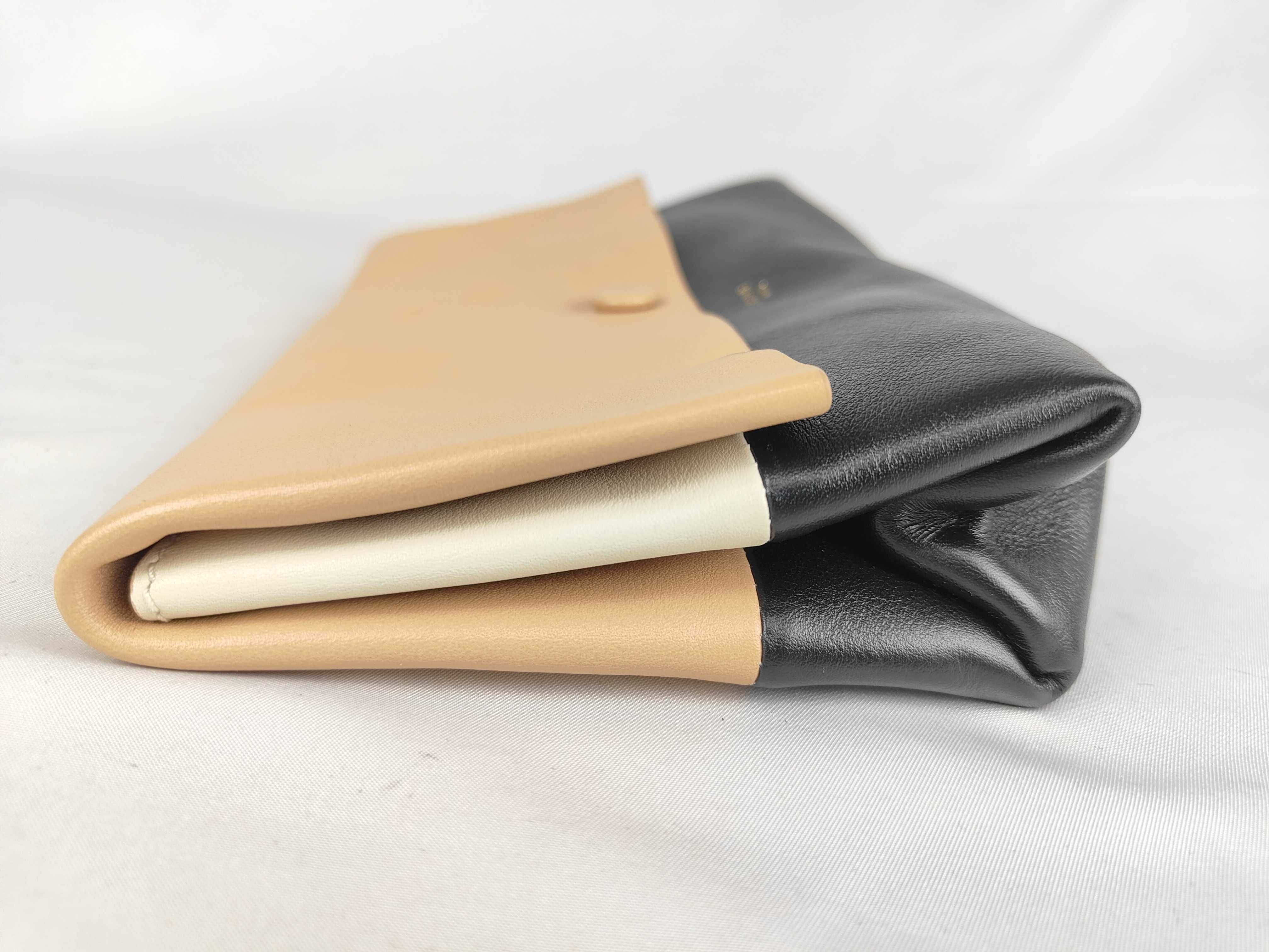 Bicolor Leather Pouch — view 4