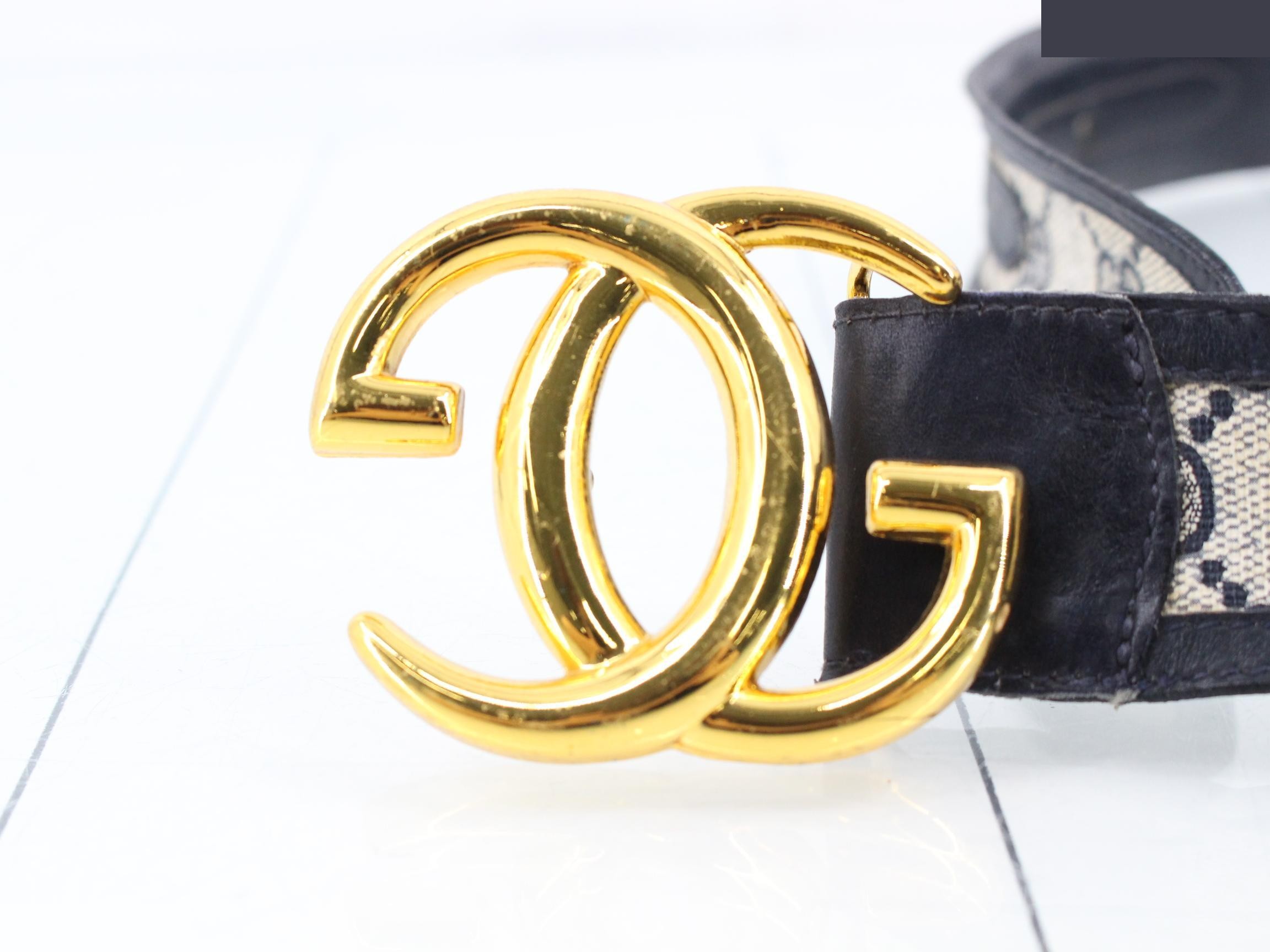 Interlocking G GG buckle belt — view 3
