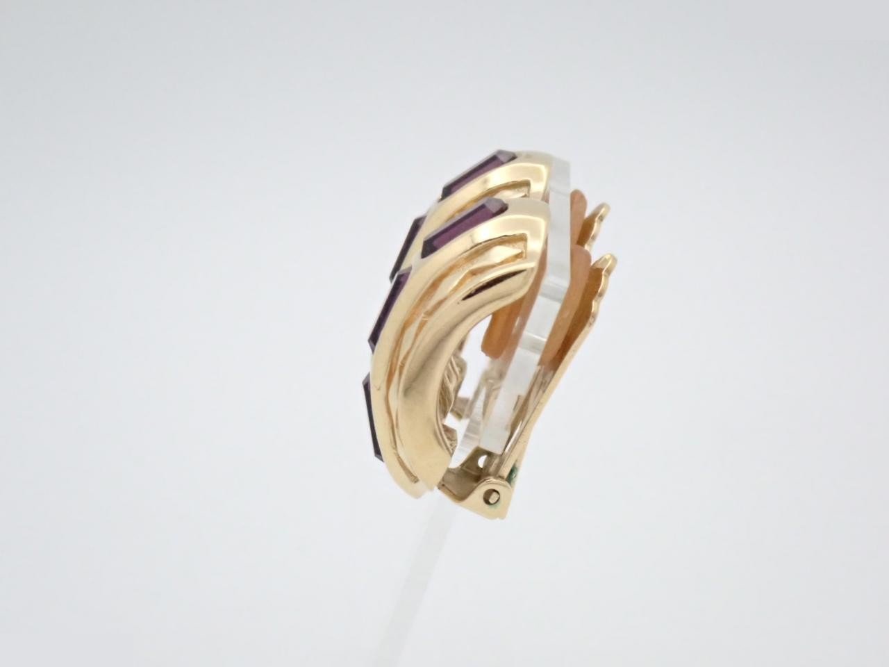 Other lines: Precious metals, earrings, colored stones, purple, gold — view 3