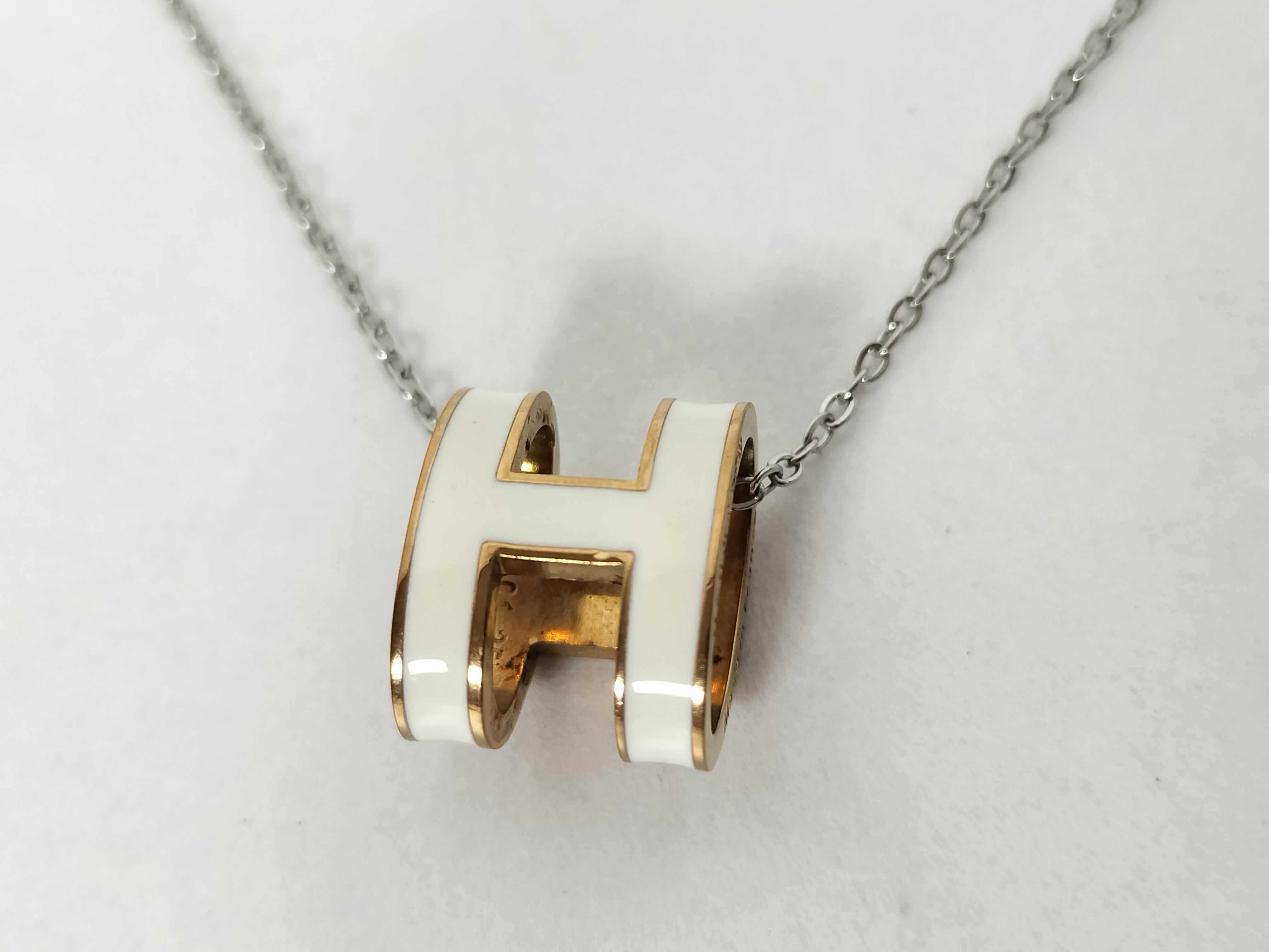Pop H Necklace White Gold Necklace