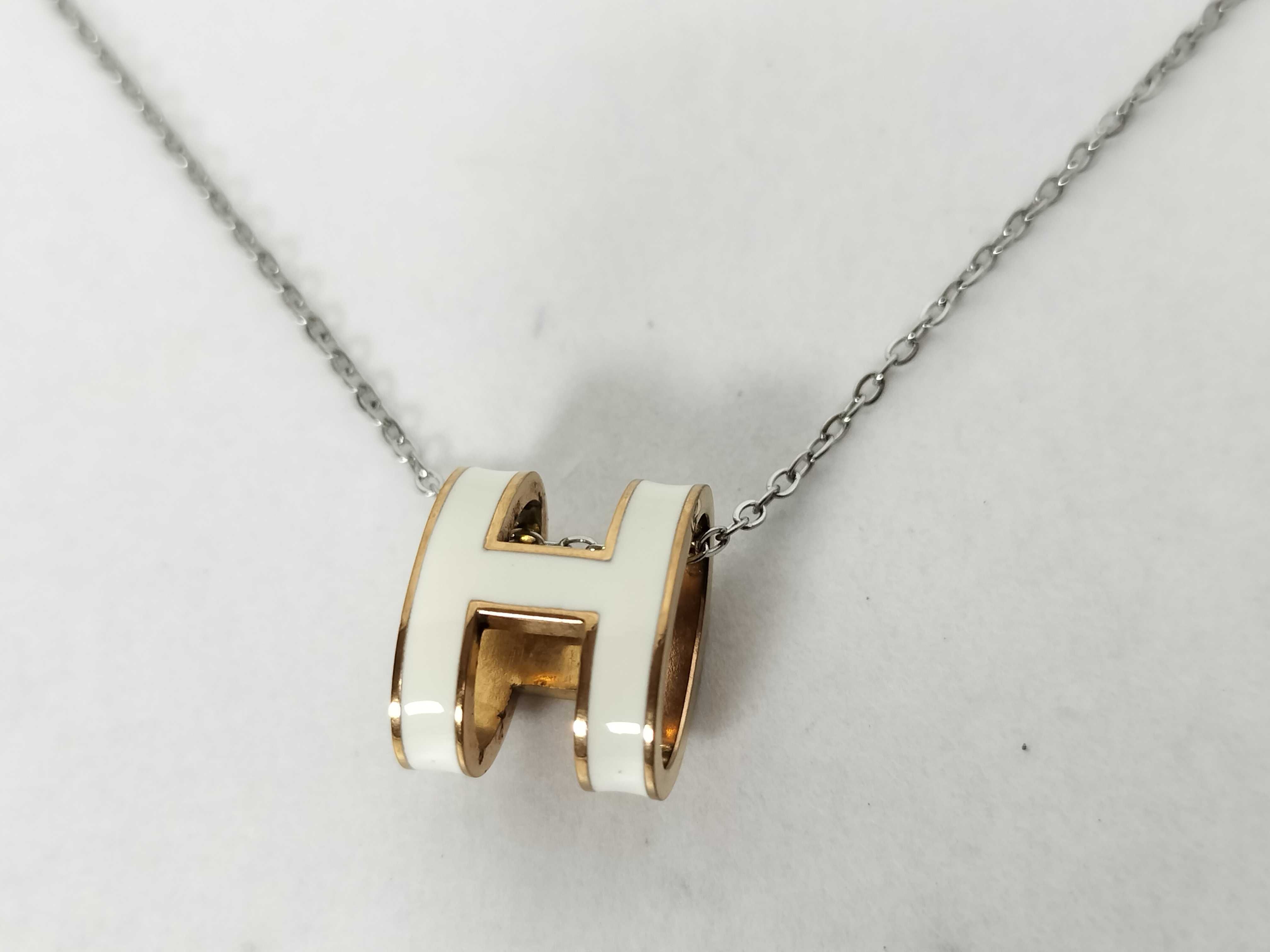 Pop H Necklace White Gold Necklace — view 2