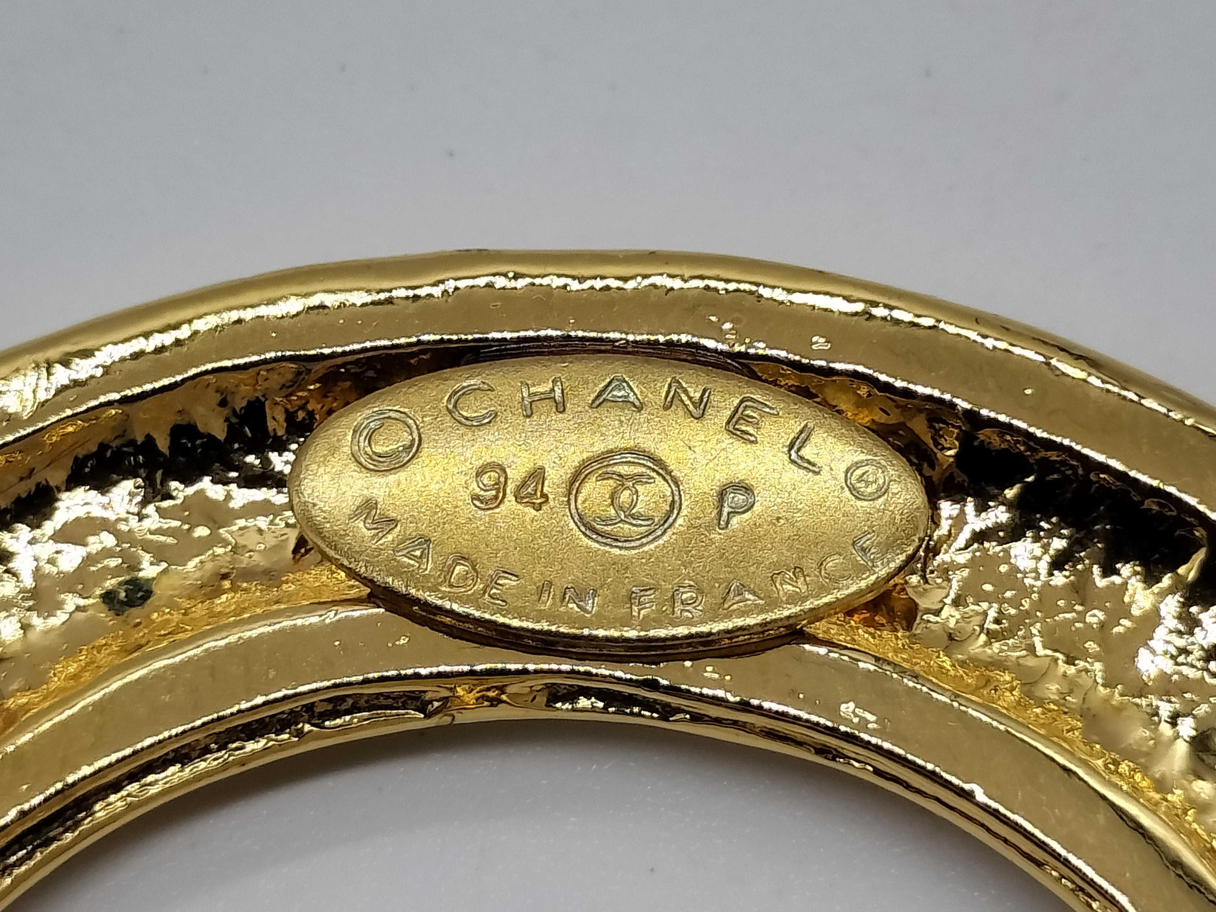 Coco Mark 5-Line Coco Mark Brooch 94P Gold Color Brooch — view 2