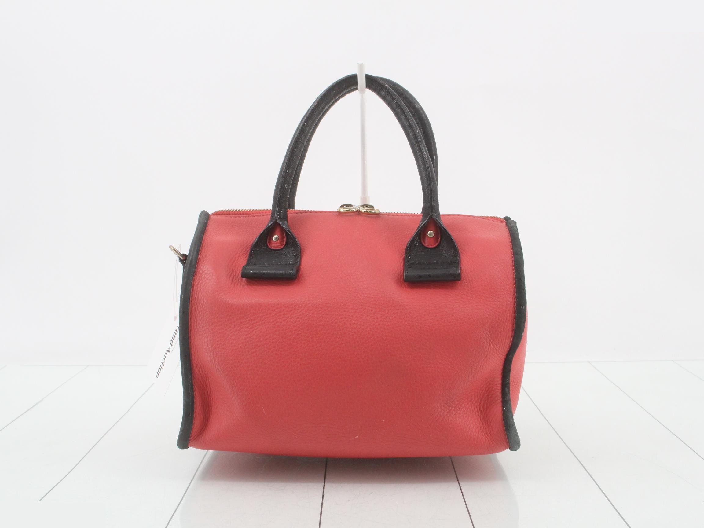 2-way shoulder bag, black leather — view 2