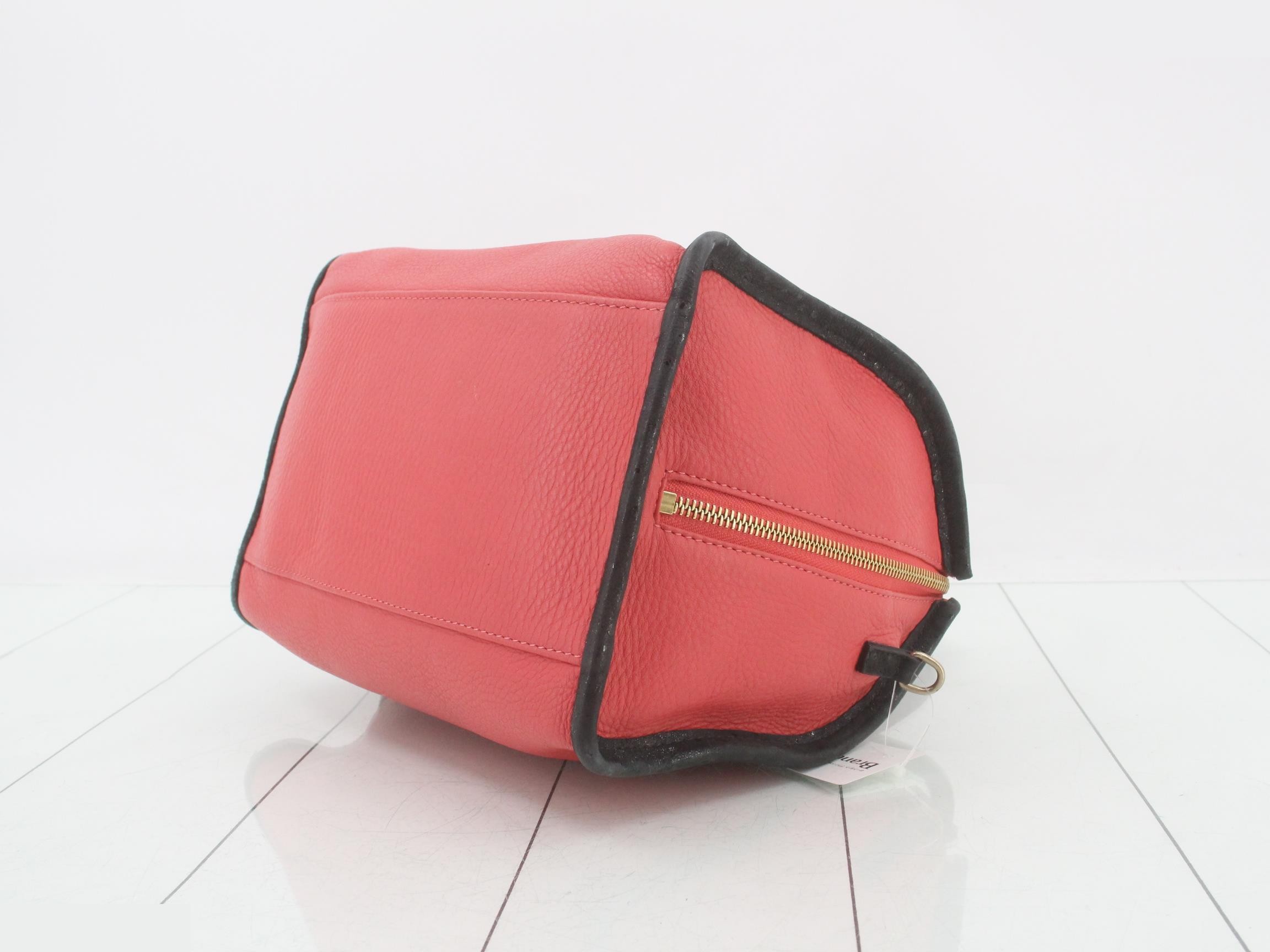 2-way shoulder bag, black leather — view 6