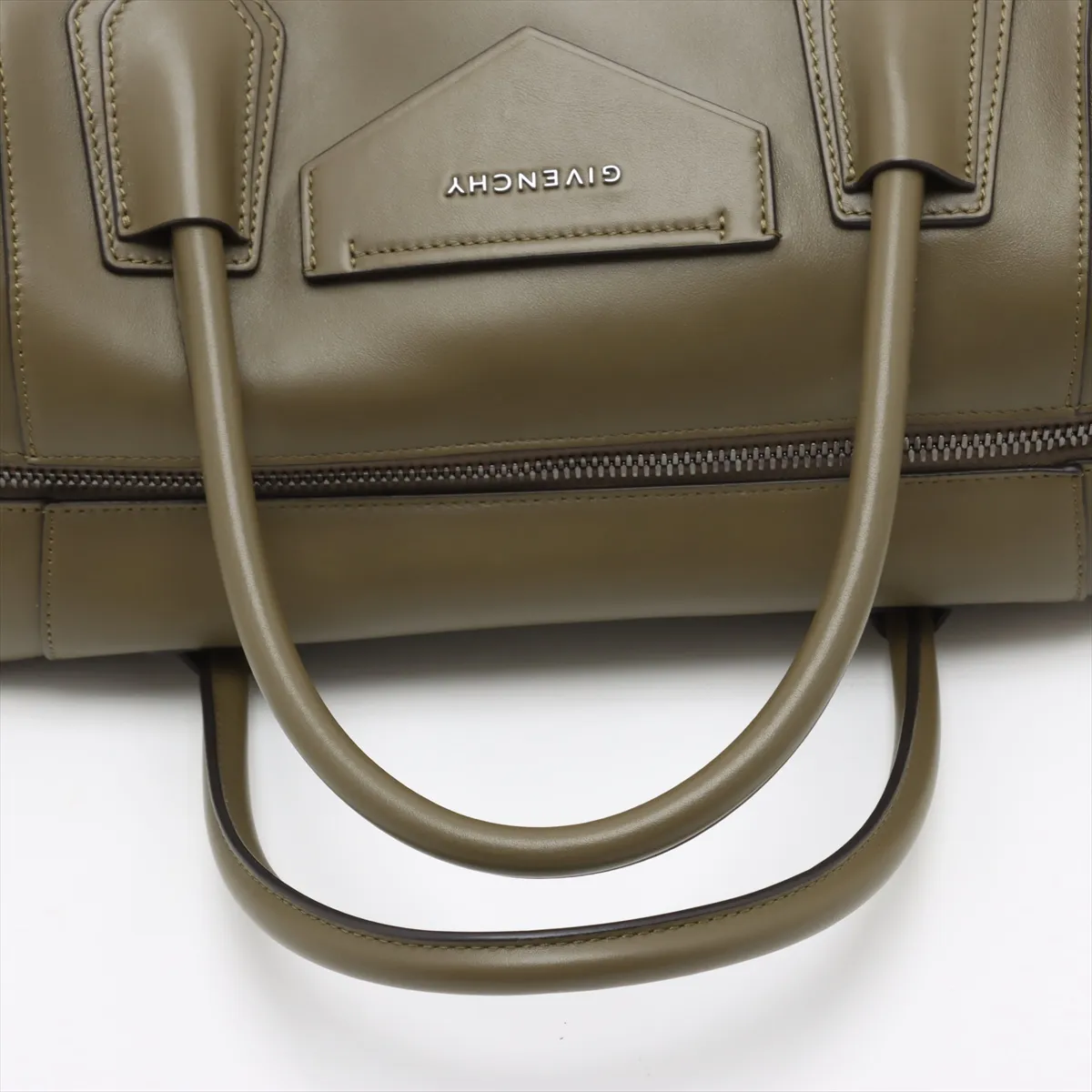 Antigona Leather 2WAY Handbag Khaki — view 5