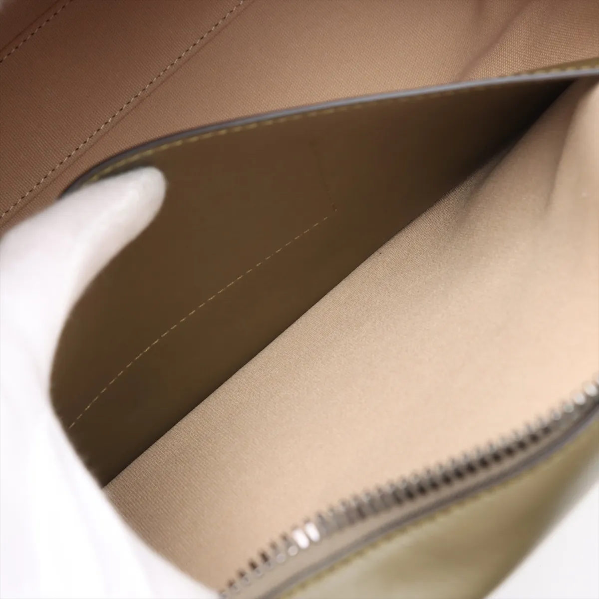 Antigona Leather 2WAY Handbag Khaki — view 9