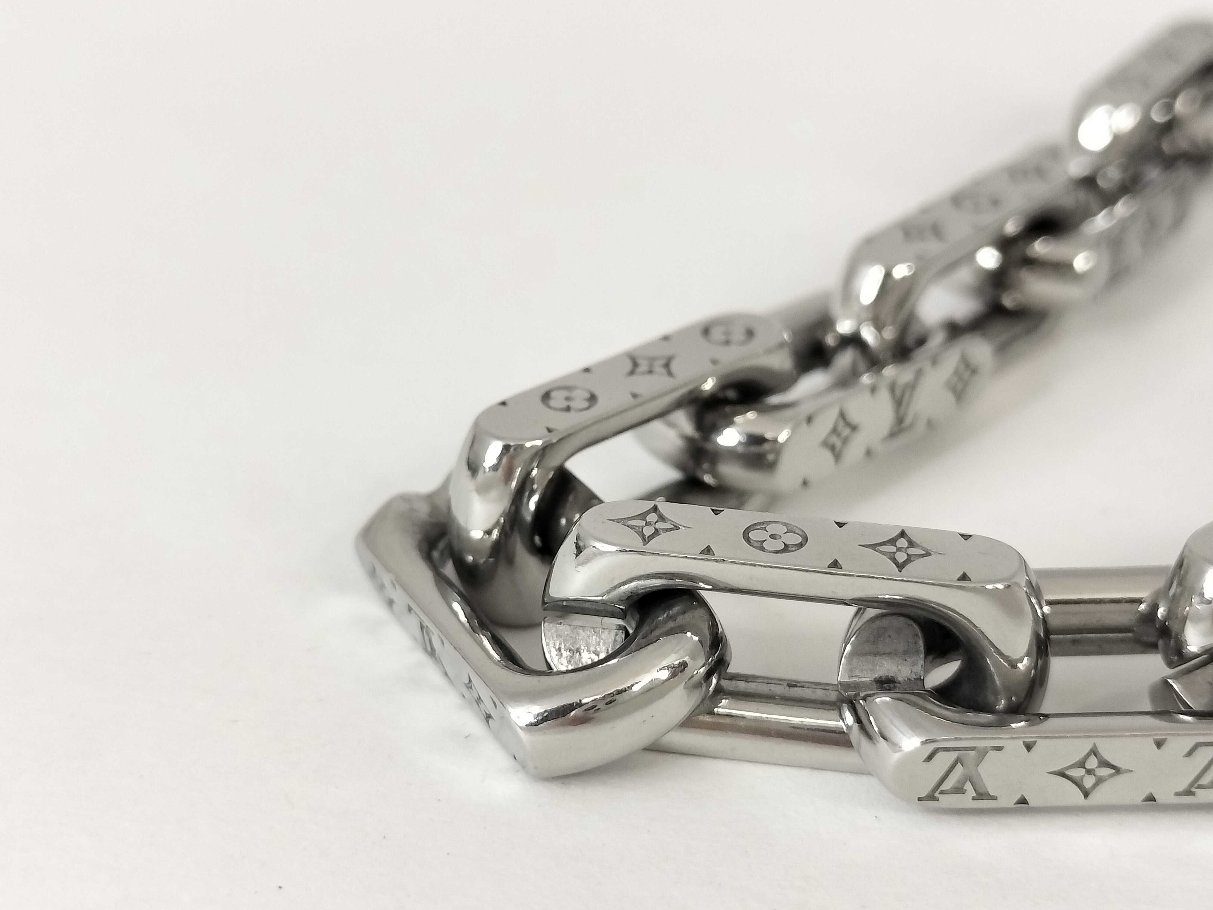 Monogram Chain Silver Bracelet (Bracelet/Bangle) — view 6